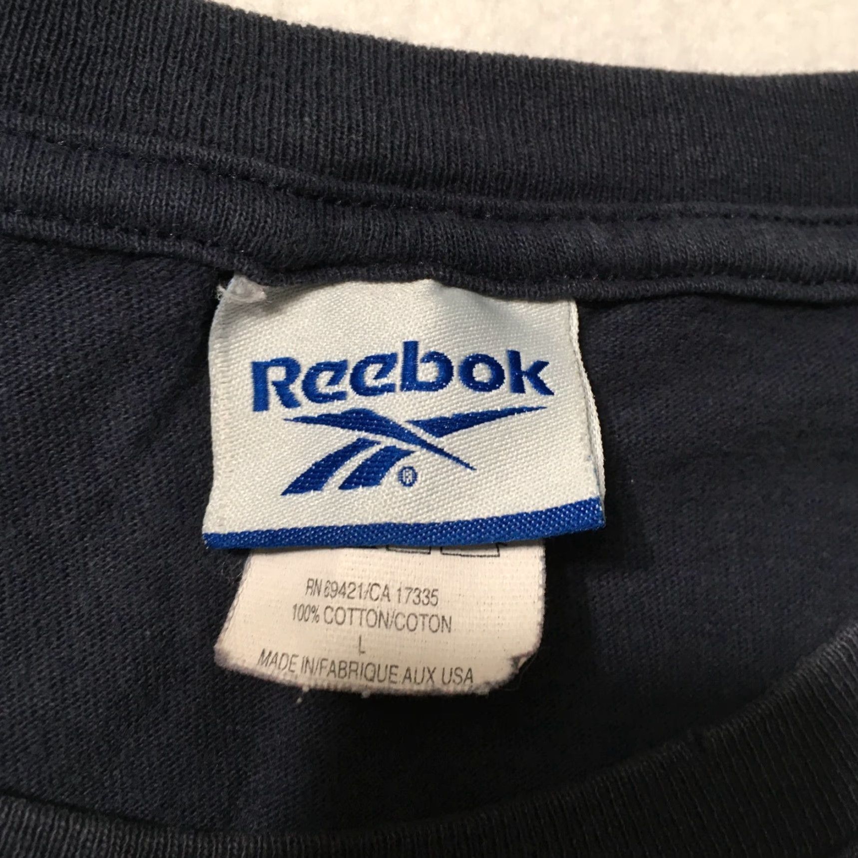 Reebok Vintage Reebok USA Made Big Logo T-Shirt L Men Blue Classic 90s Sports Logo Shirt Size US L / EU 52-54 / 3 - 2 Thumbnail