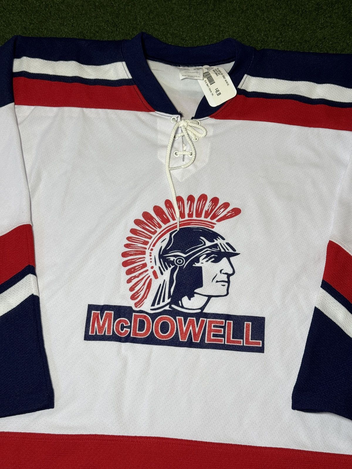 Vintage Vintage 90s Mcdowell Trojans Athletic Knit Hockey Jersey Size US M / EU 48-50 / 2 - 2 Thumbnail