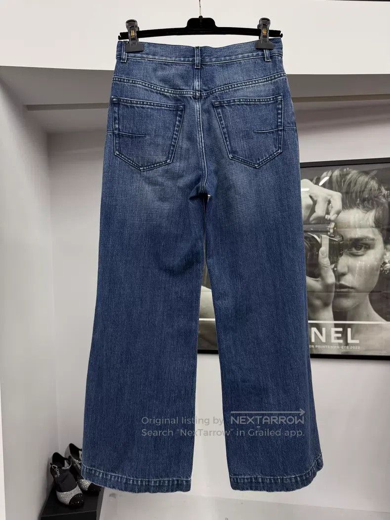 Dior Dior Blue classic denim wide-leg trousers Size 42" / US 20 - 3 Thumbnail