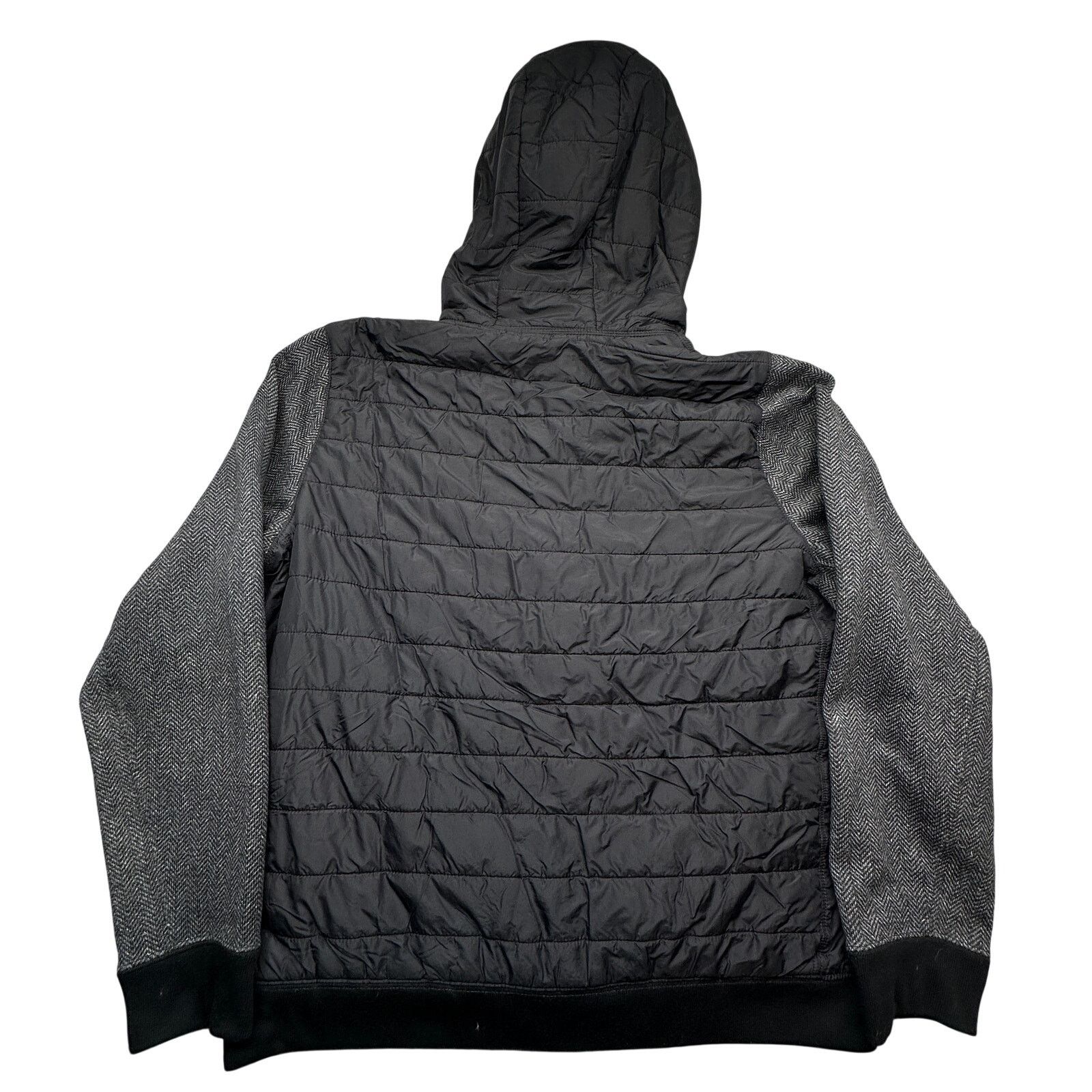 Abercrombie & Fitch Abercrombie & Fitch Charcoal Hooded Quilted Hybrid Jacket XL Size US XL / EU 56 / 4 - 2 Thumbnail