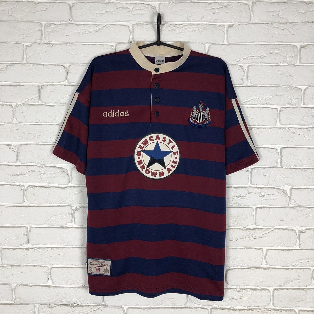 Retro copy Newcastle United Adidas 1995 1996 away jersey