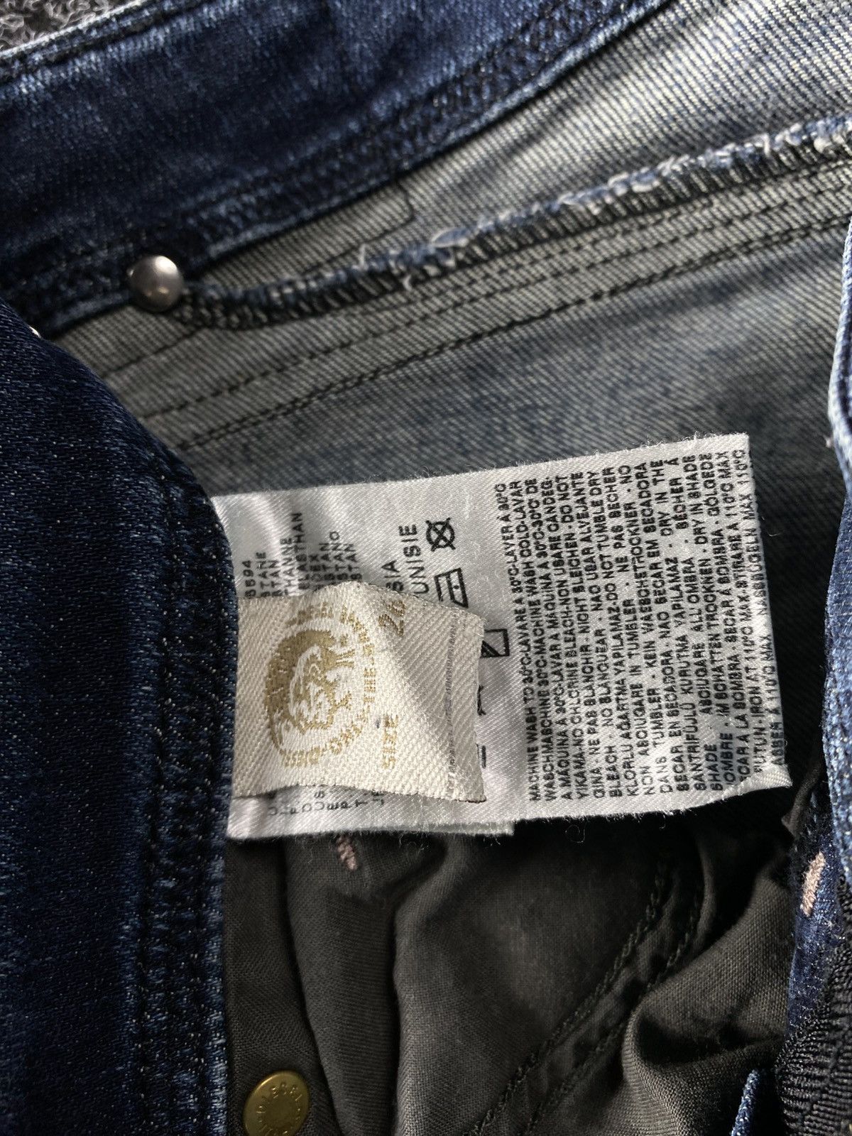Diesel × If Six Was Nine × Vintage Vintage Y2K Diesel Industry Jeans baggy denim pants Size 26" / US 2 / IT 38 - 9 Thumbnail