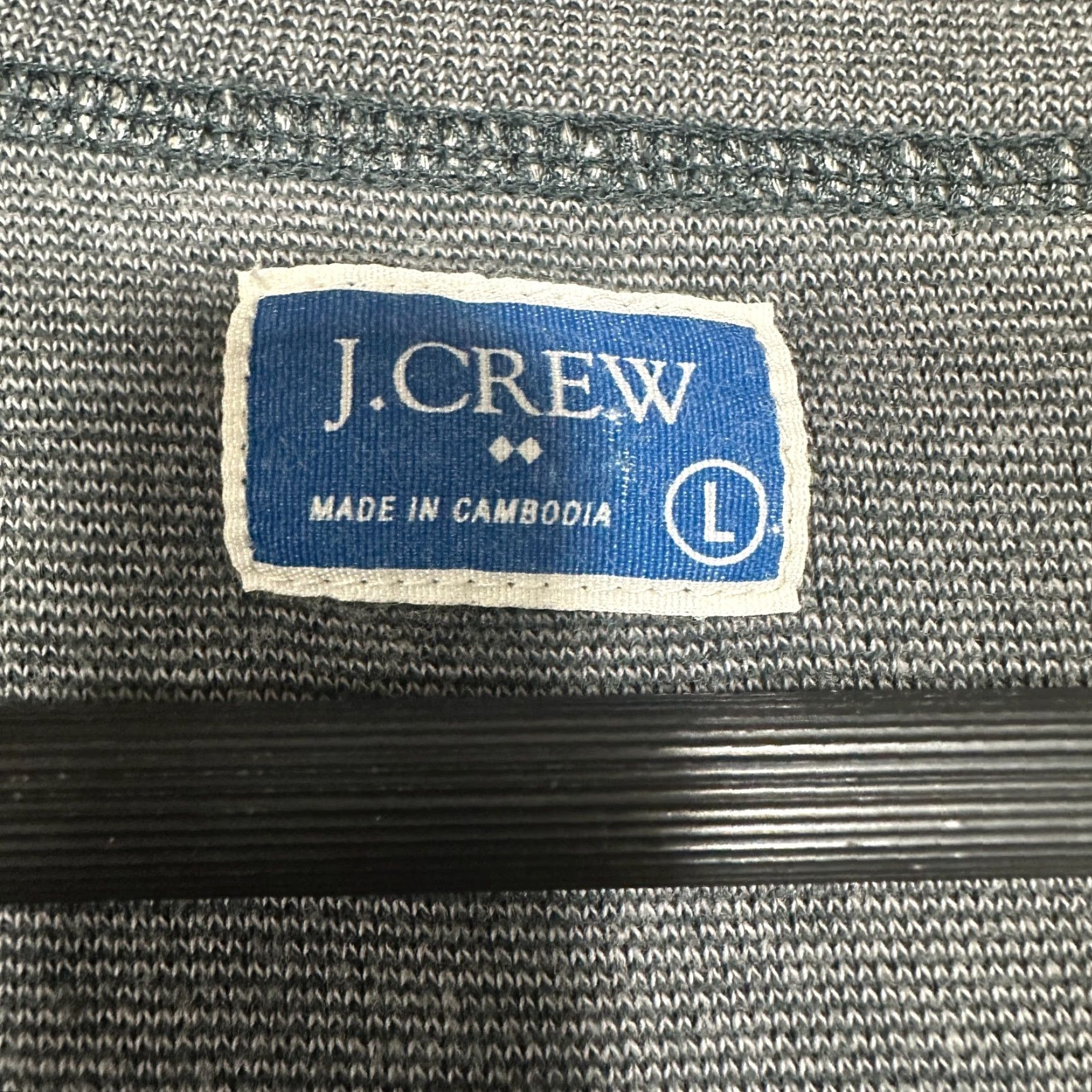 Vintage J Crew Shirt Mens L Henley Gray Cotton Long Sleeve Pullover Buttons Rib Cuff Knit Size US L / EU 52-54 / 3 - 4 Thumbnail