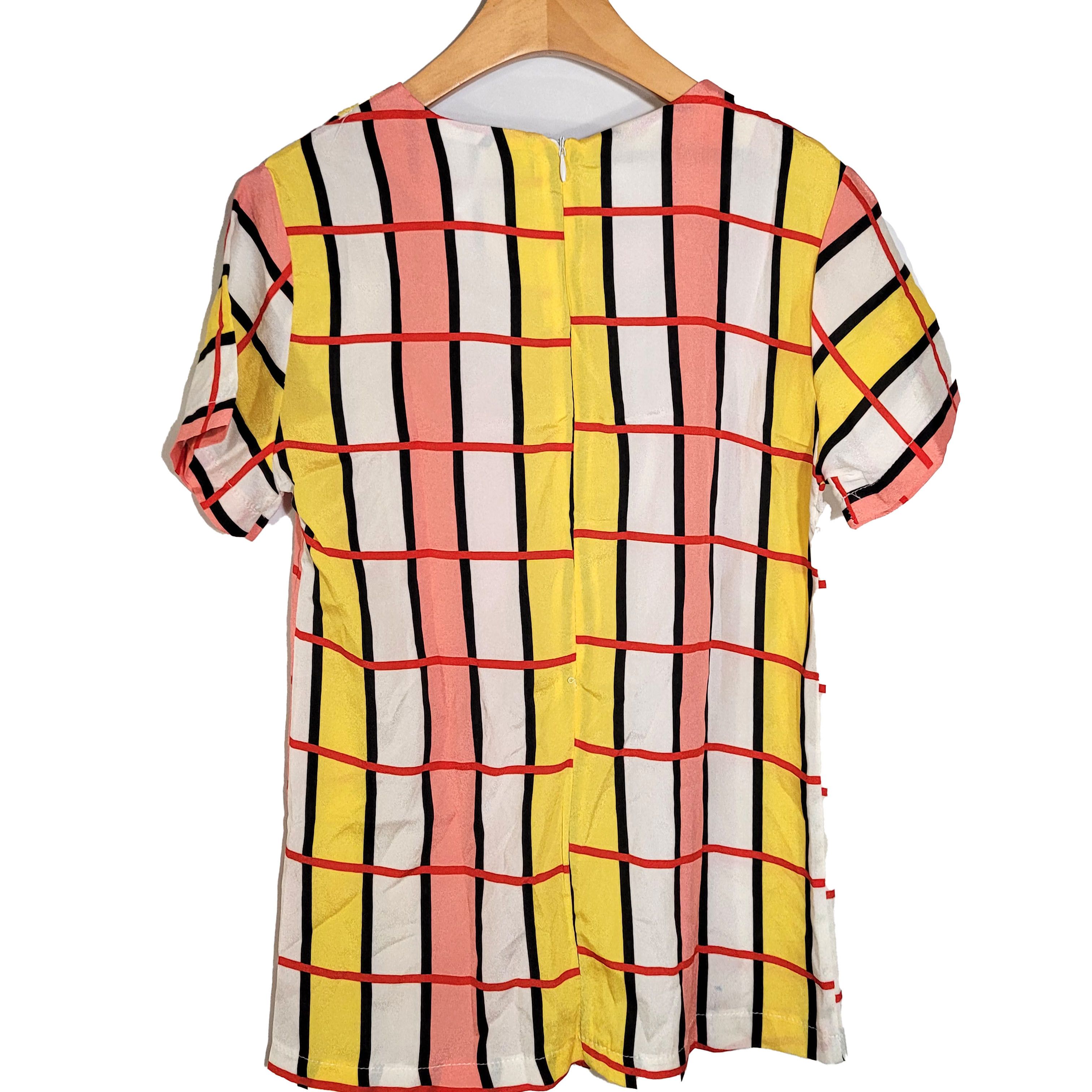 Other Women's 100& Silk Size XS Short Sleeve Top Shirt SCK243 Size XS / US 0-2 / IT 36-38 - 2 Thumbnail