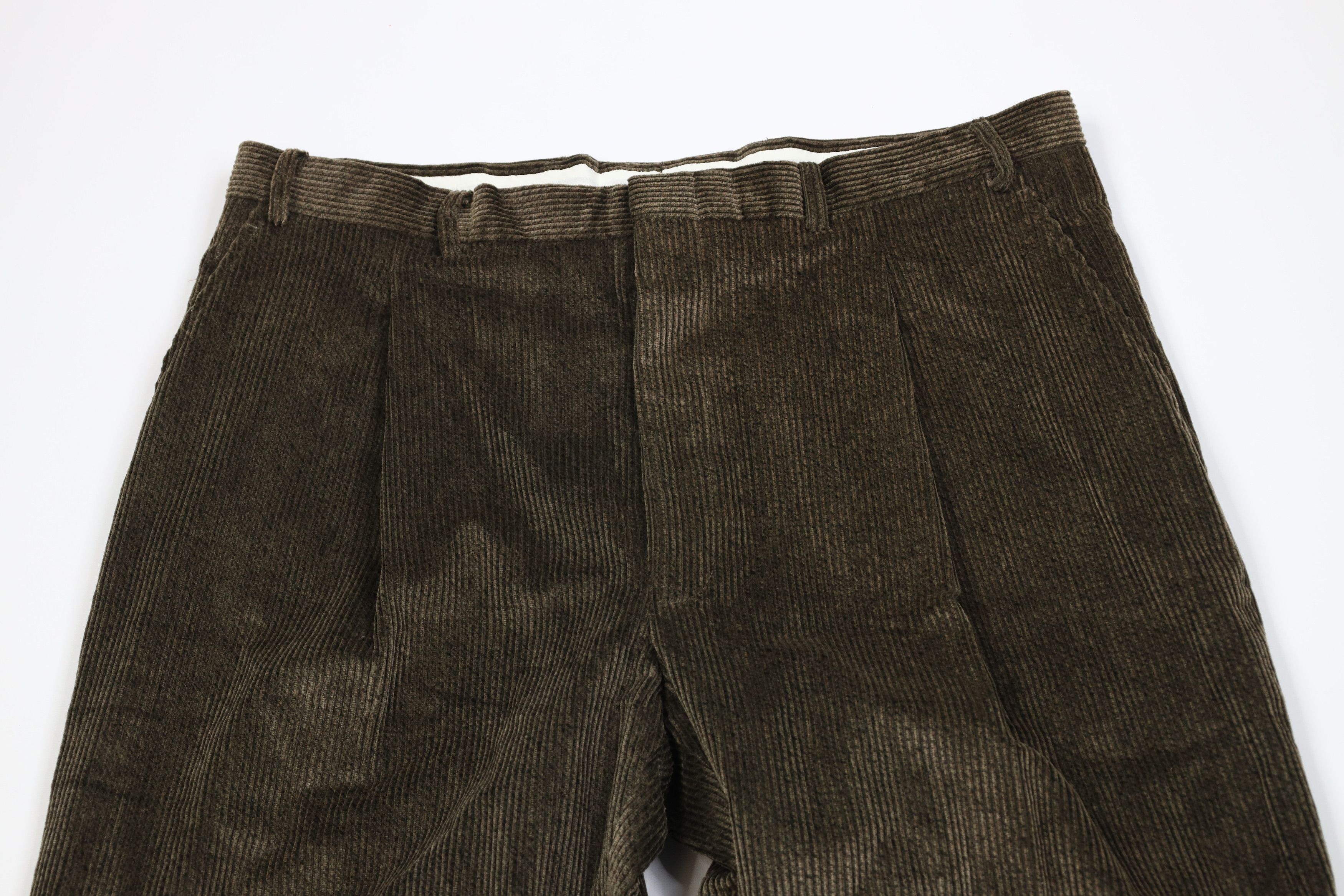Vintage Vintage 90s Streetwear Wide Leg Corduroy Chino Pants USA Size US 38 / EU 54 - 2 Thumbnail