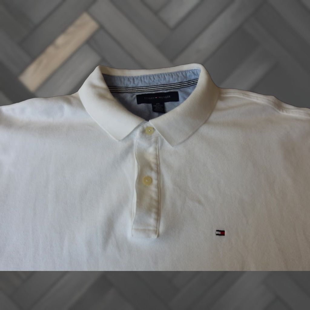Tommy Hilfiger Tommy Hilfiger Polo Shirt Polo Men White Cotton Short Sleeve 2XL XXL Size Men’s Mens Size US XXL / EU 58 / 5 - 1 Thumbnail