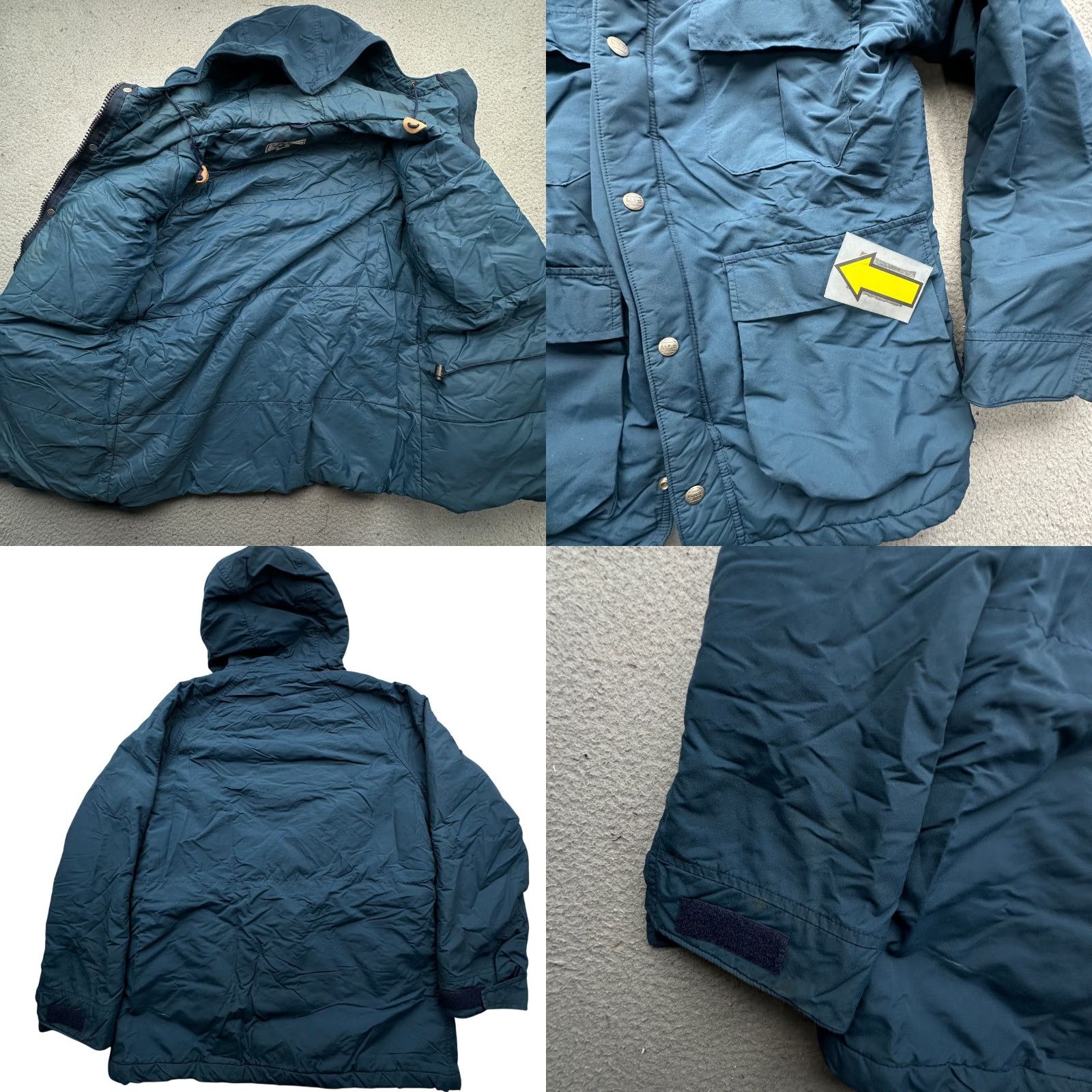 Vintage VINTAGE LL Bean Baxter State Parka Jacket Coat Womens Medium Hooded Navy Puffer Jacket Coat Size M / US 6-8 / IT 42-44 - 8 Thumbnail