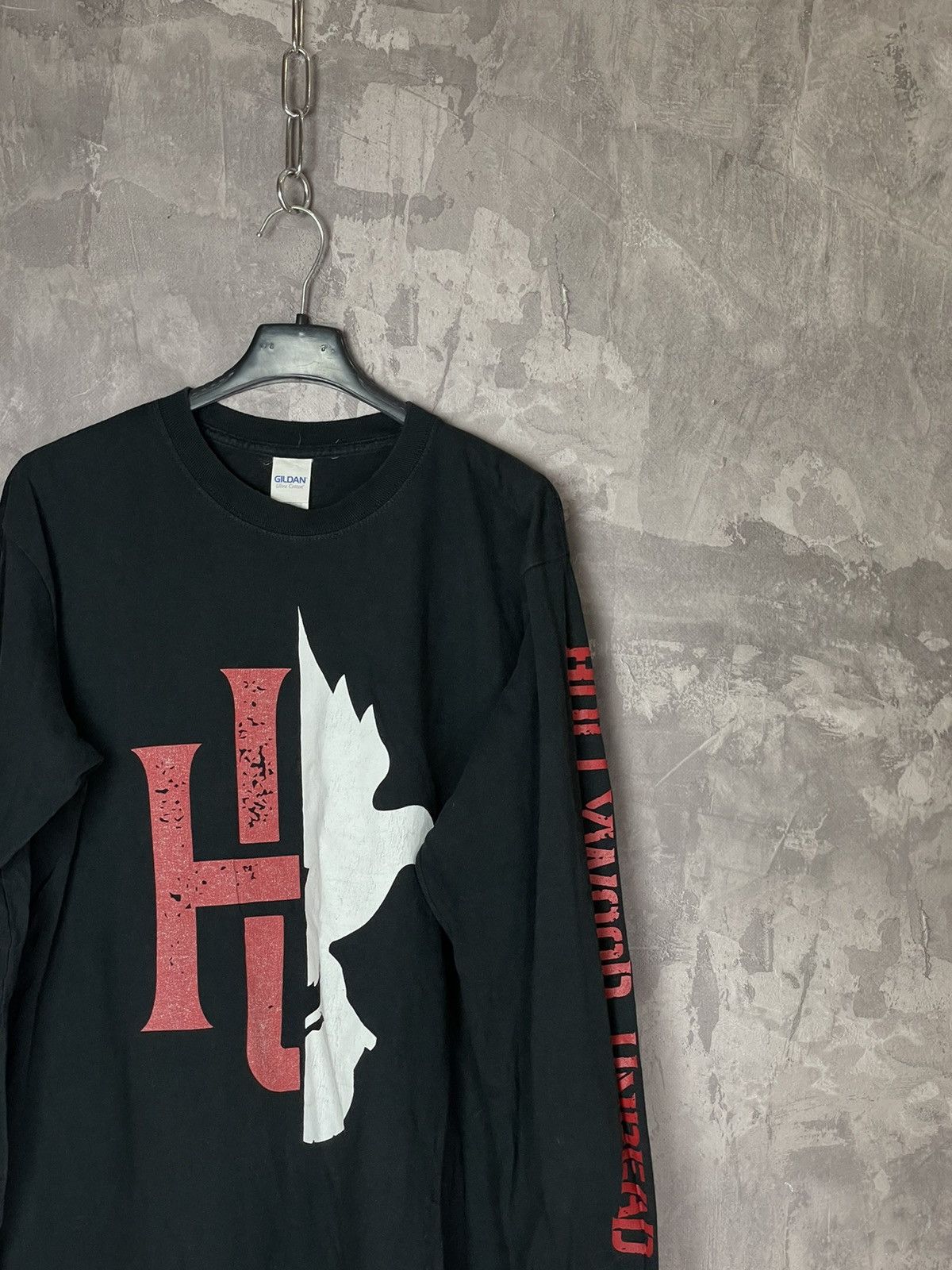 Band Tees × Vintage VINTAGE Y2K HOLLYWOOD UNDEAD LONG SLEEVE TEE Size US M / EU 48-50 / 2 - 4 Thumbnail