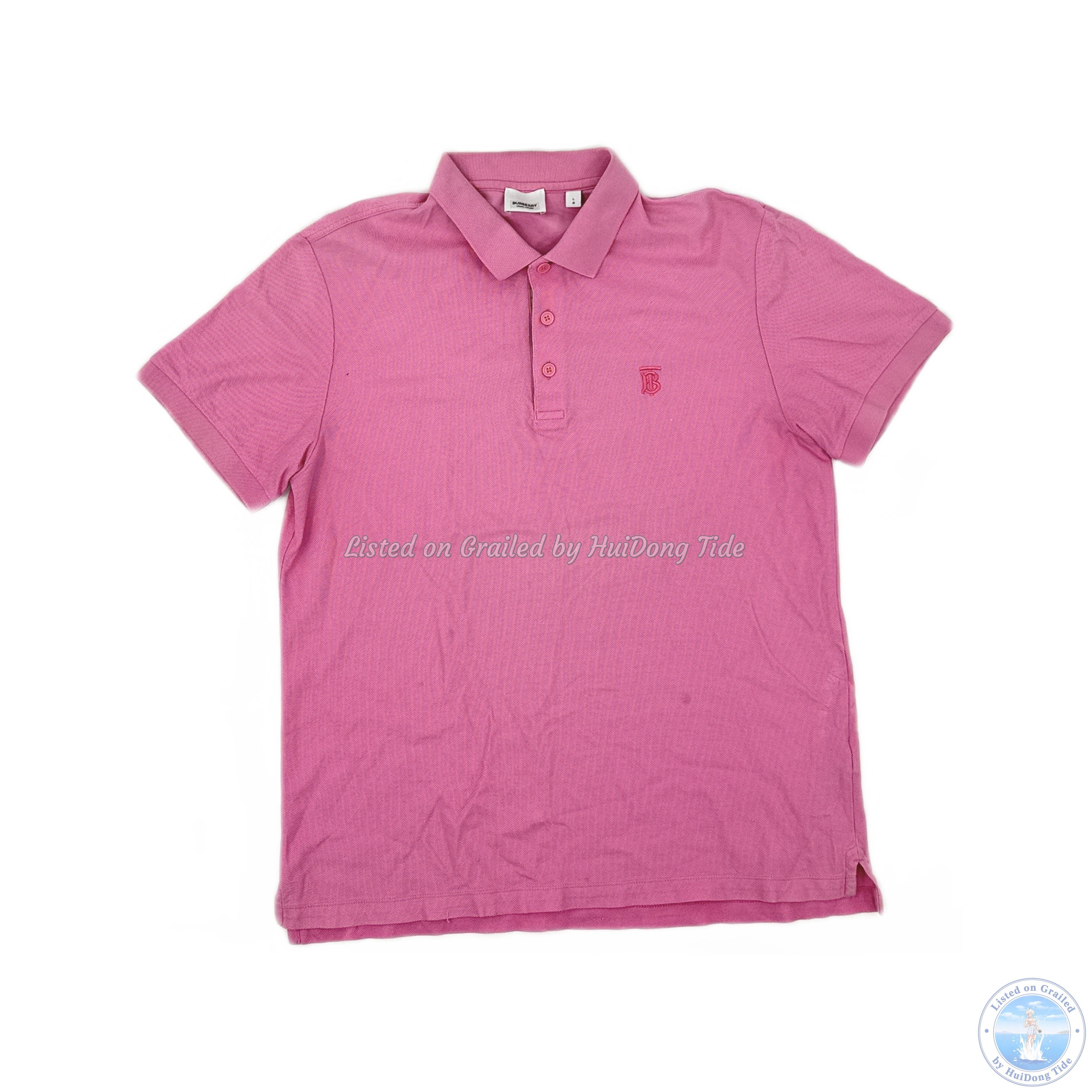 Burberry × Supreme Pink Burberry Supreme Rugby Polo | Grailed