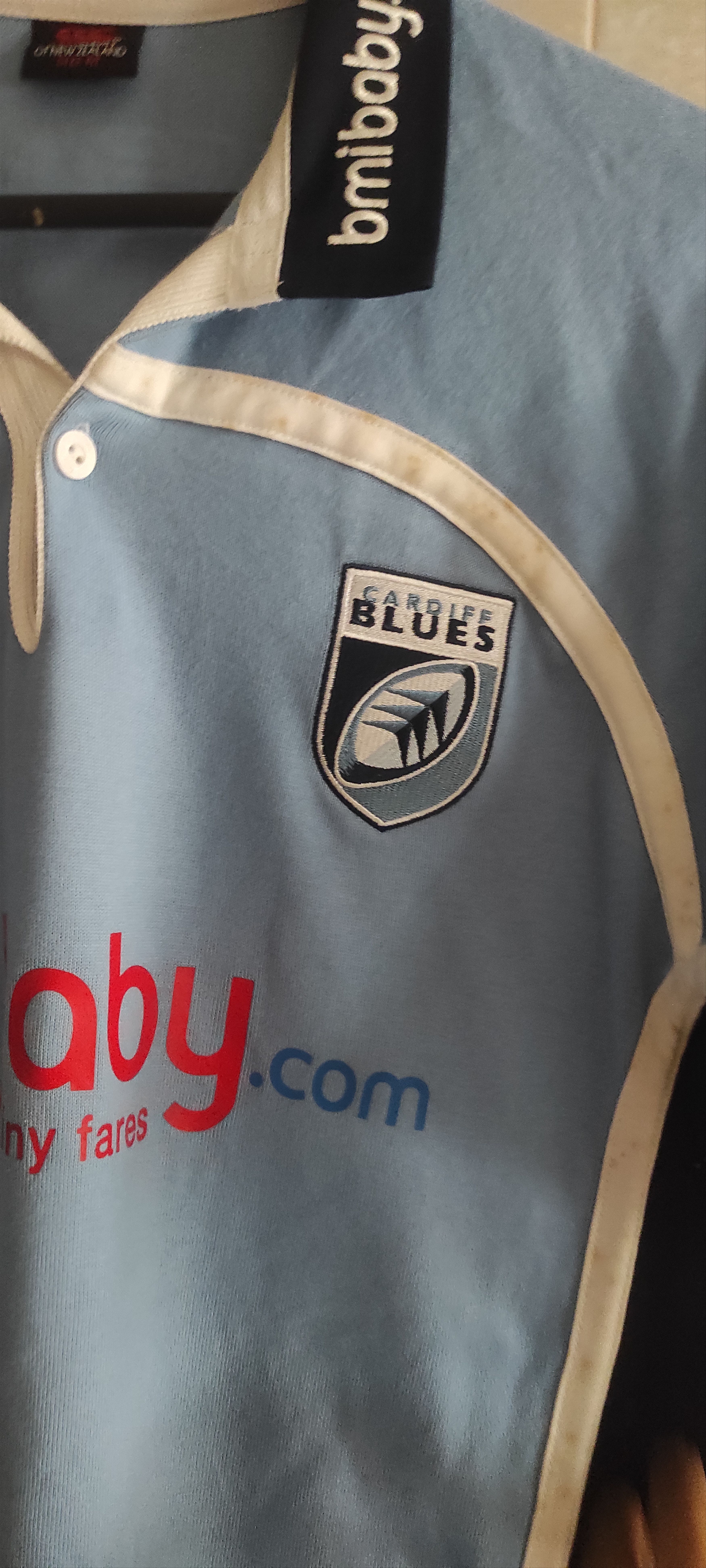 Canterbury of New Zealand Canterbury Of New Zealand Cardiff Blues Rugby Union Jersey Size US L / EU 52-54 / 3 - 7 Thumbnail