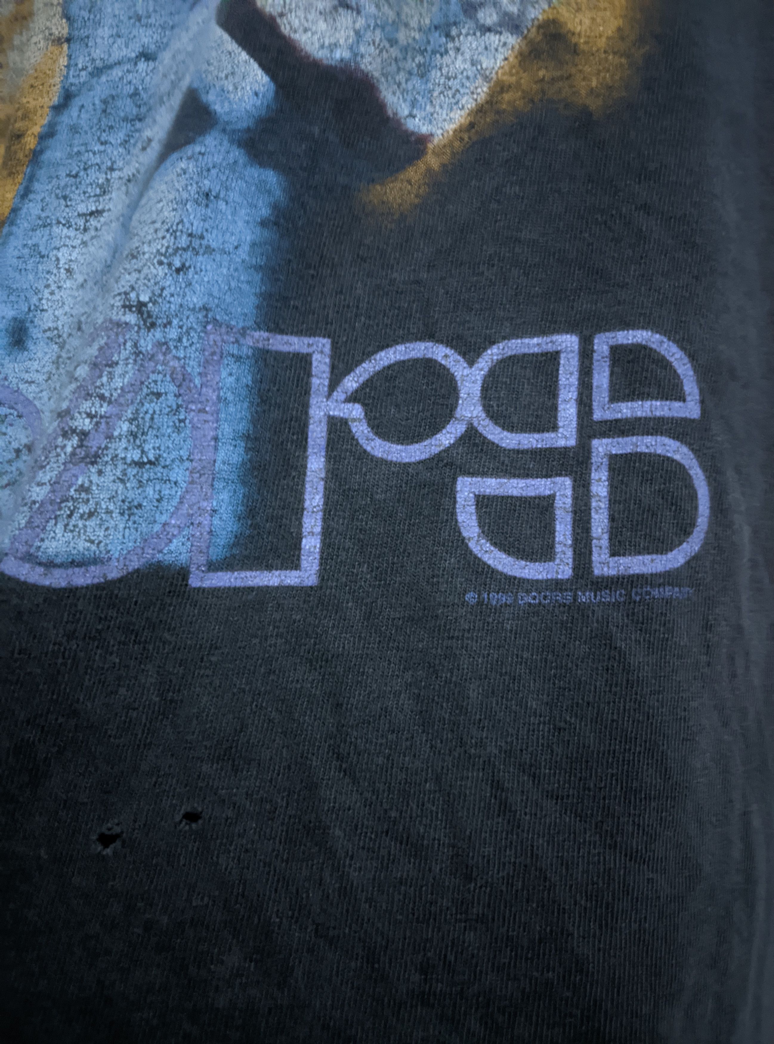 Band Tees Vintage 1998 the Doors distressed sun faded erd t shirt Size US L / EU 52-54 / 3 - 3 Thumbnail