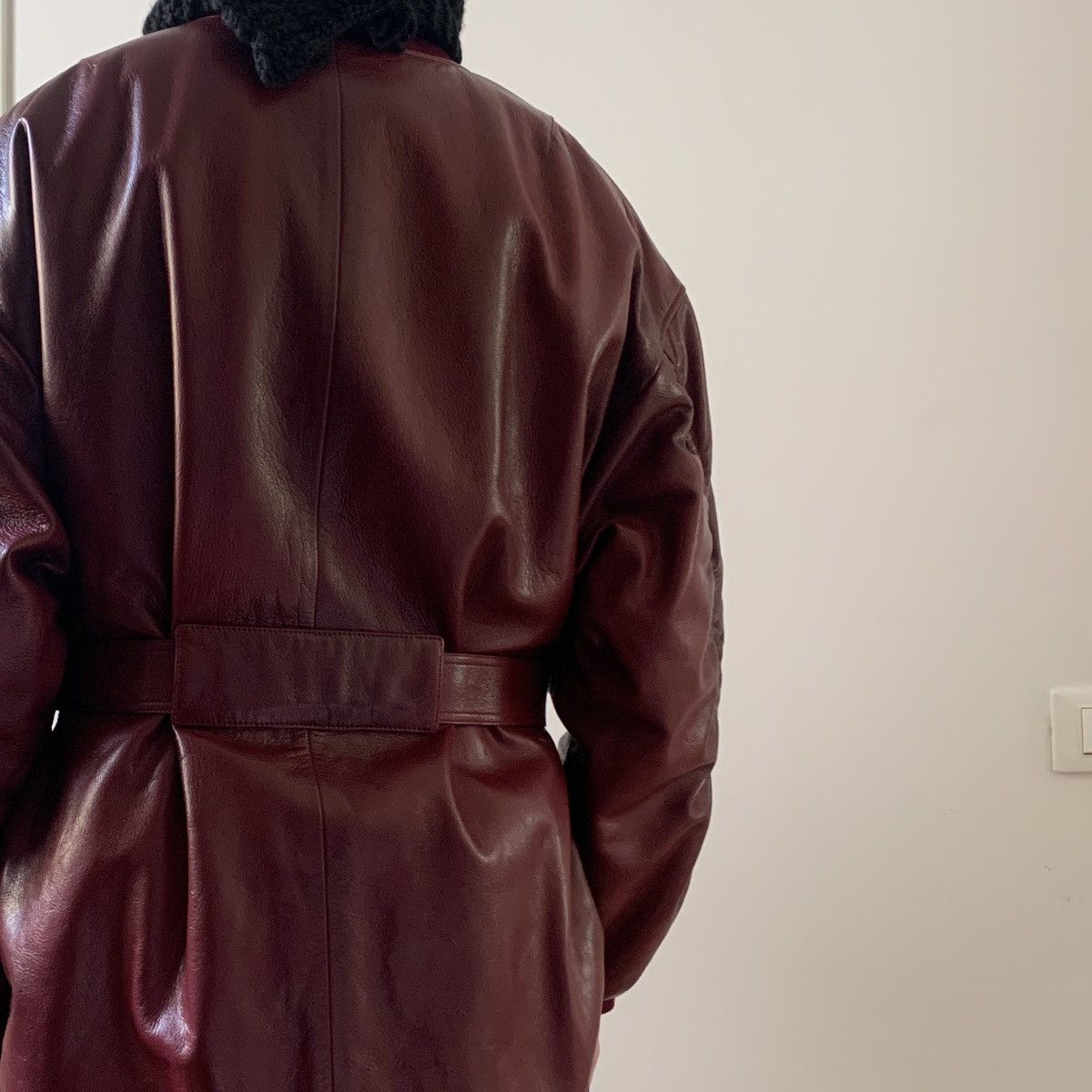 Prada × Raf Simons Prada by raf Simons runway fw22 red goat leather bomber Size US L / EU 52-54 / 3 - 11 Thumbnail
