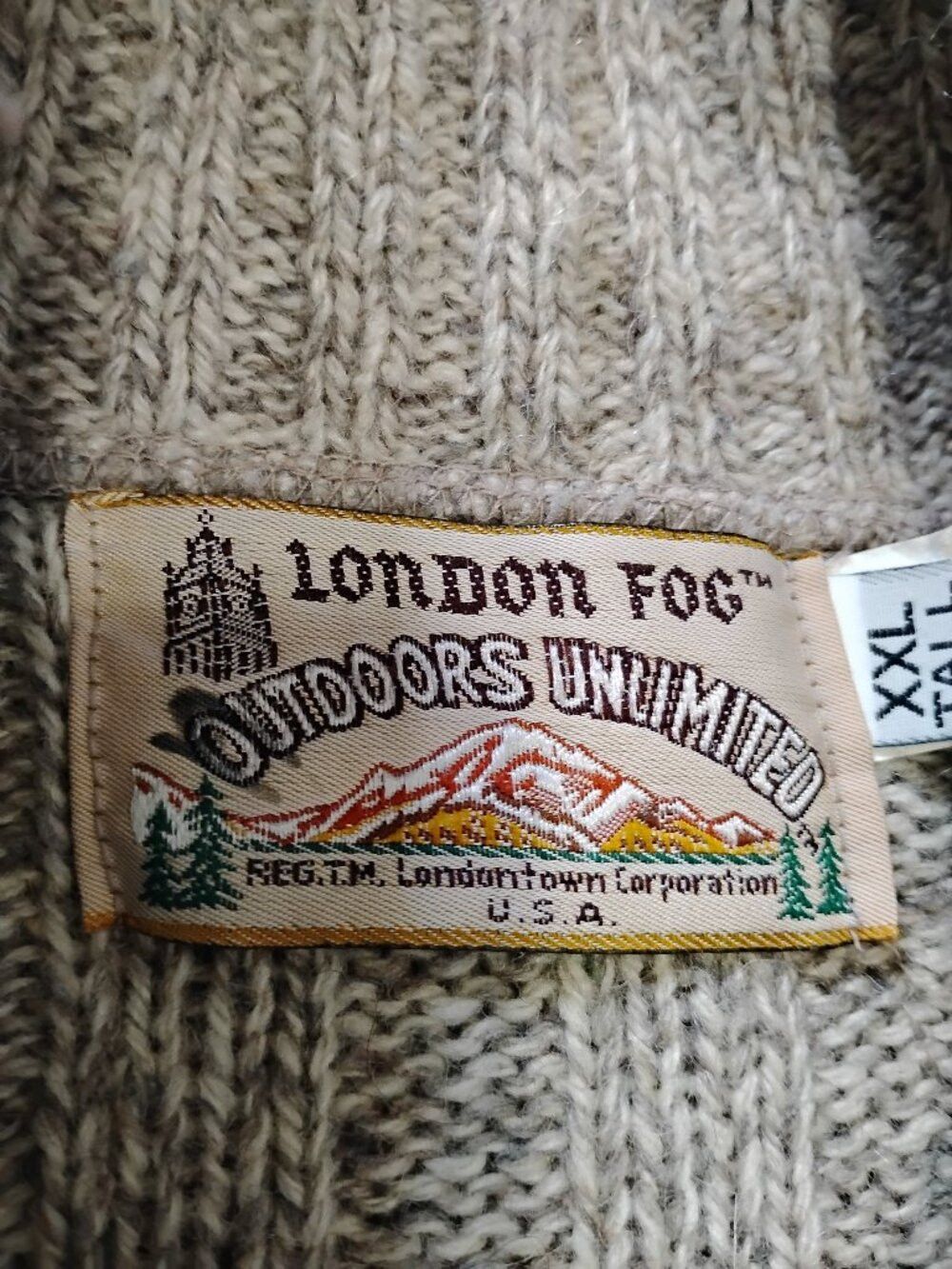 London Fog Vintage MCM Mod London Fog Cardigan Sweater Wool Size US XXL / EU 58 / 5 - 3 Thumbnail