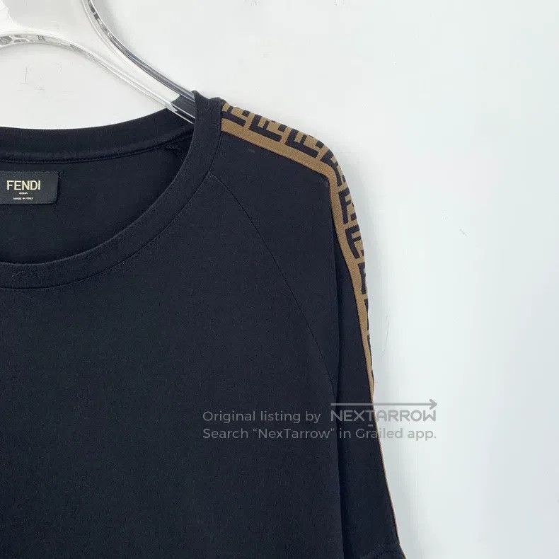 Fendi Fendi Black Side Logo Cotton Crewneck Long Sleeve Underwea Size US XXL / EU 58 / 5 - 3 Thumbnail