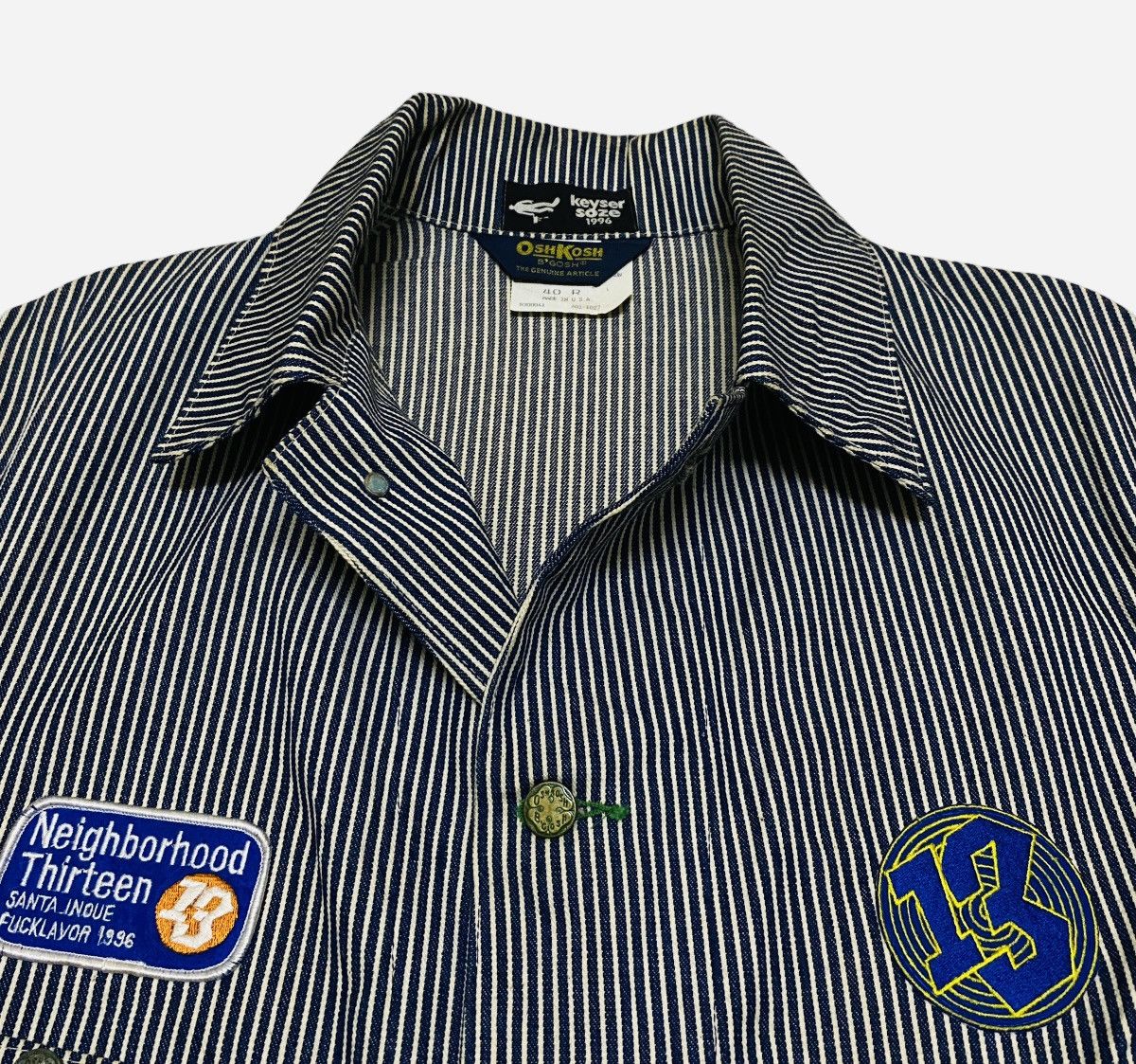 Oshkosh × Vintage Rare Vintage Oshkosh Keyser Soze Hickory Chore Jacket 1980s Size US M / EU 48-50 / 2 - 7 Thumbnail