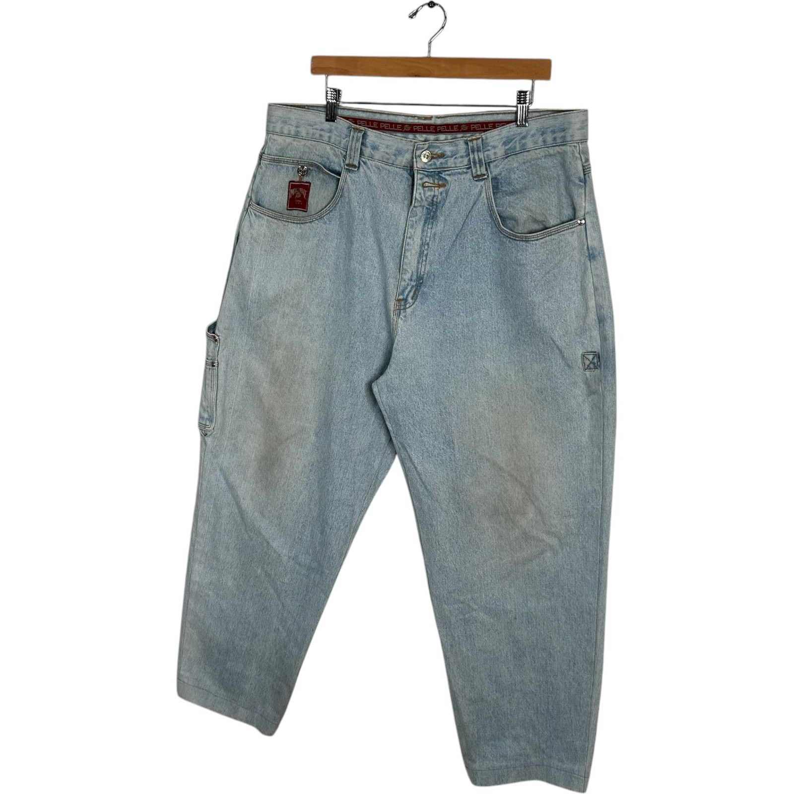 Pelle Pelle Y2K Pelle Pelle Straight Leg Denim Carpenter Pants 38 Size US 38 / EU 54 - 3 Thumbnail