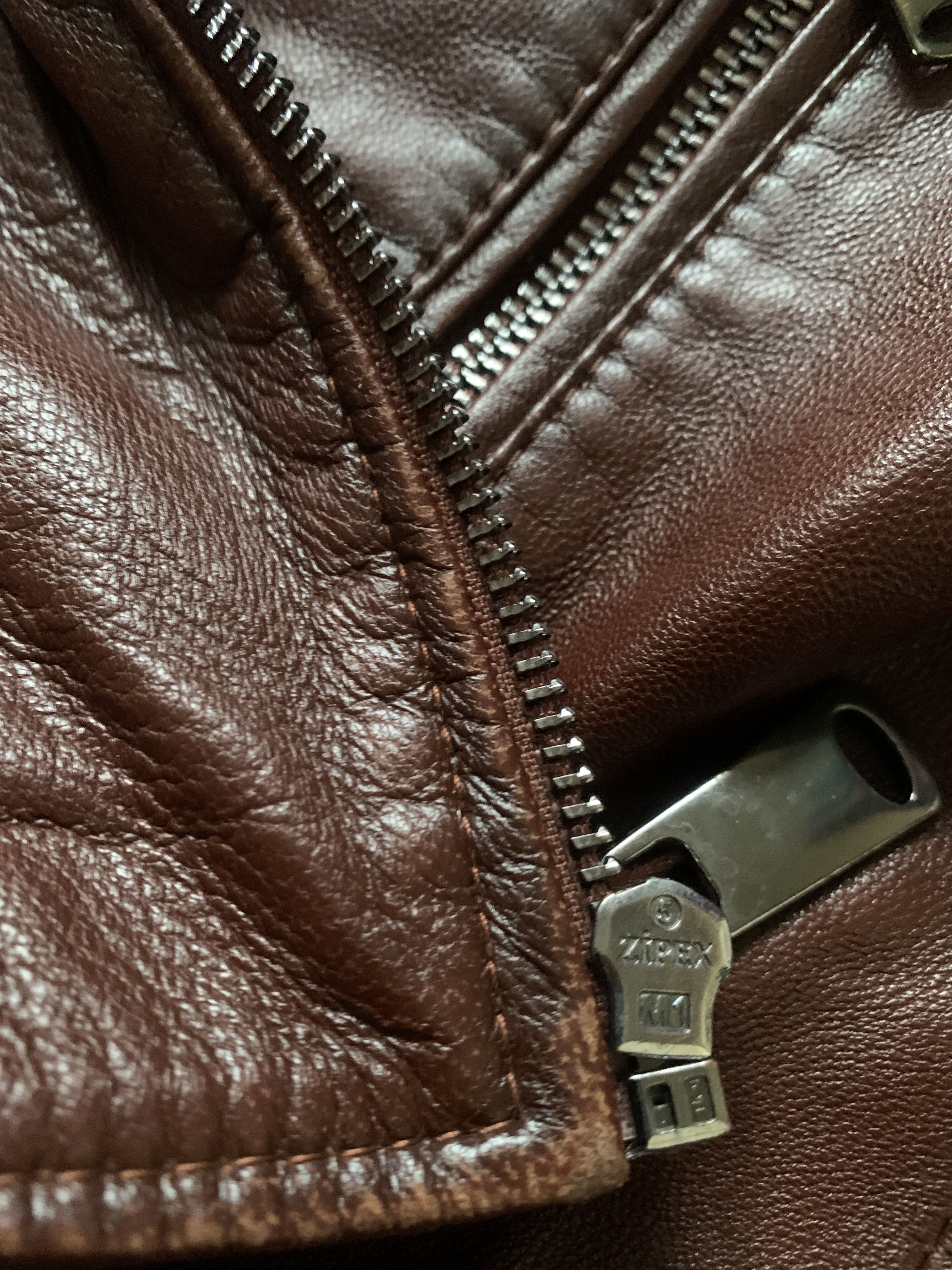 Other Womens Brown Cidex Fur Soft Leather Jacket Size L / US 10 / IT 46 - 9 Thumbnail