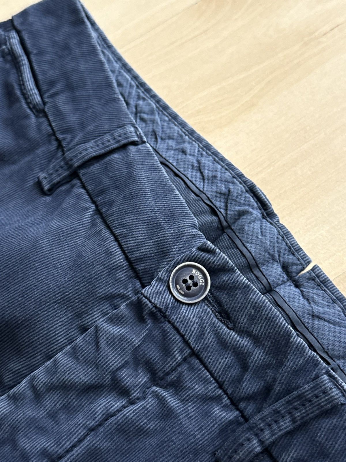 Boggi Boggi vintage waffle corduroy straight trousers chino pants Size US 34 / EU 50 - 6 Thumbnail