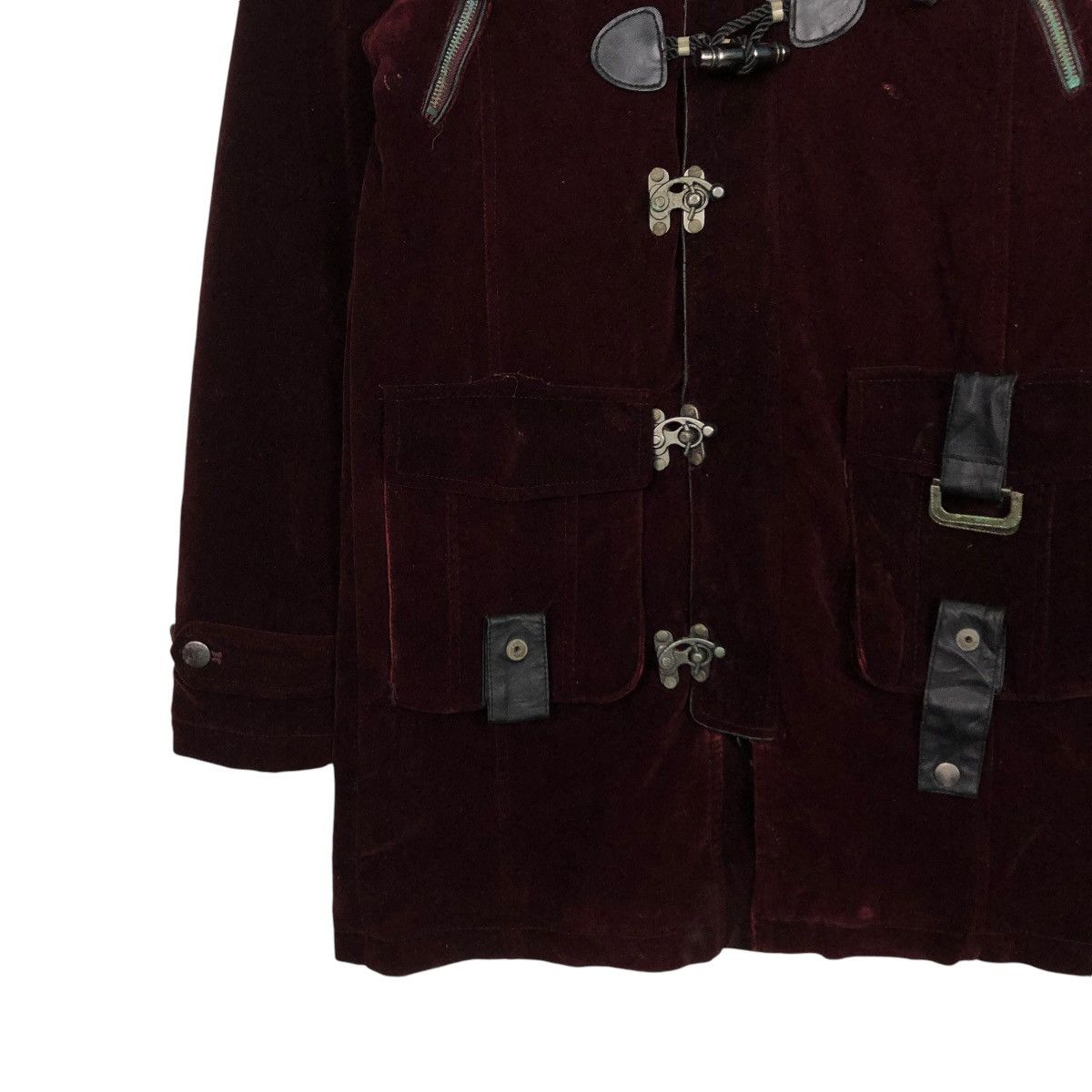 Japanese Brand 🔥VINTAGE BIKER JACKET VELVET AUTHENTIC MINK FUR HOODIE Size US M / EU 48-50 / 2 - 6 Thumbnail