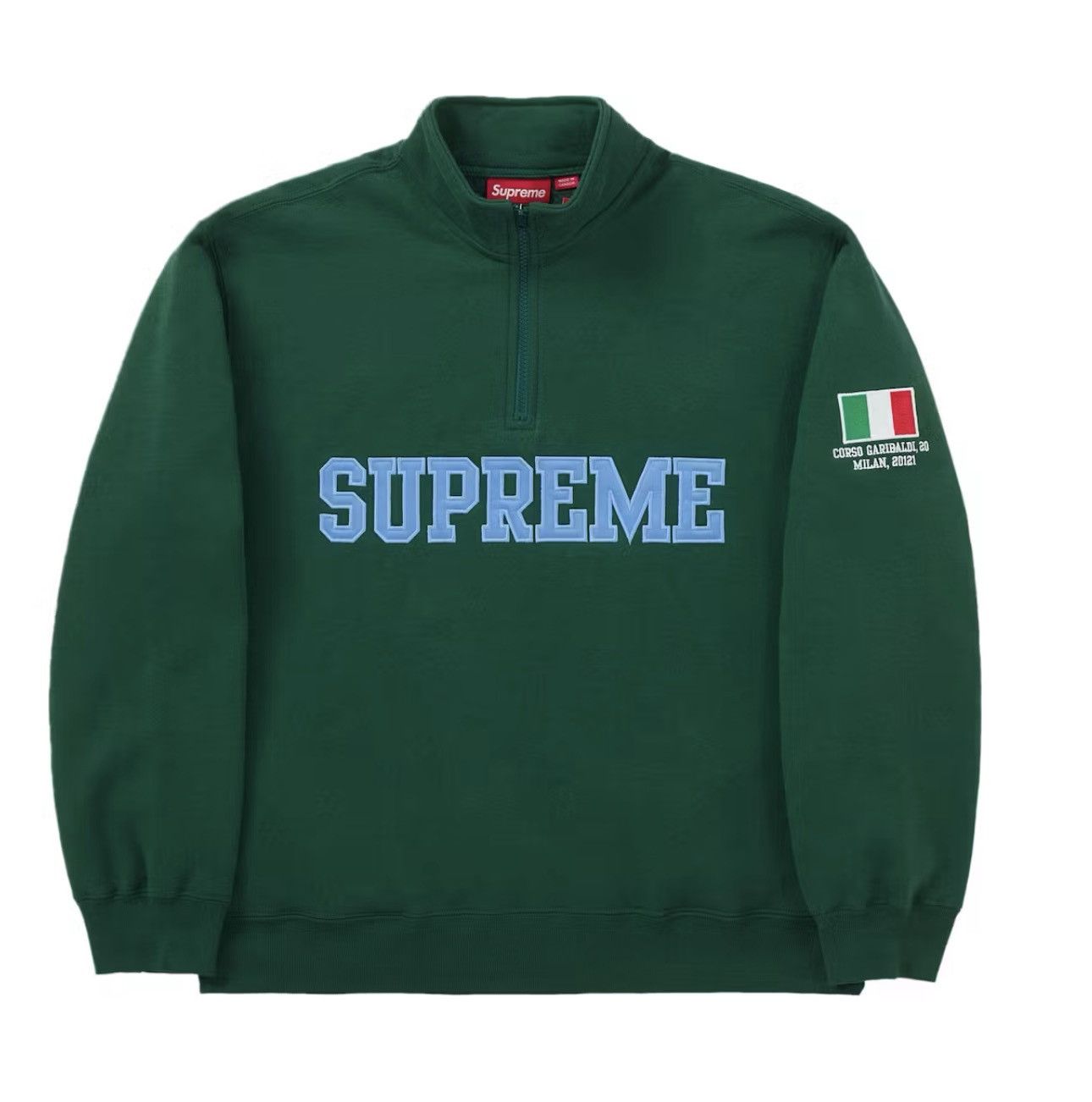 Supreme Supreme Milan Shop Flag Half Zip Pullover Size US S / EU 44-46 / 1 - 5 Thumbnail