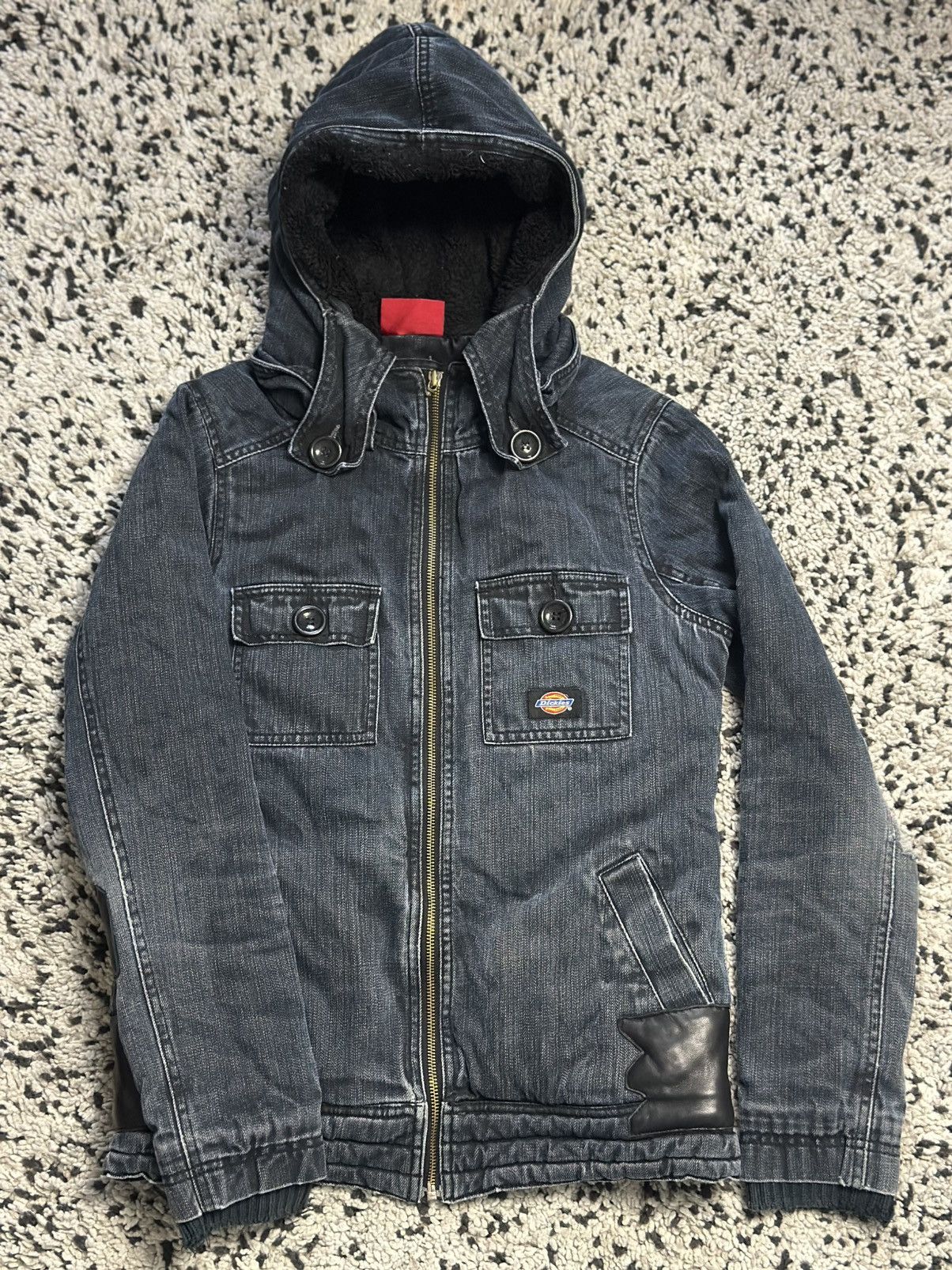 Dickies Rare Dickies Hooded Fleece Utility Denim Jacket Size US S / EU 44-46 / 1 - 14 Thumbnail