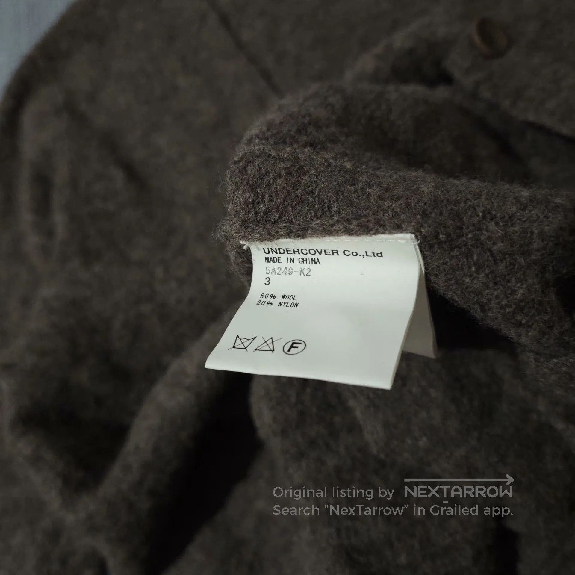 Undercover Undercover 05AW Felt Cardigan. Size US L / EU 52-54 / 3 - 6 Thumbnail