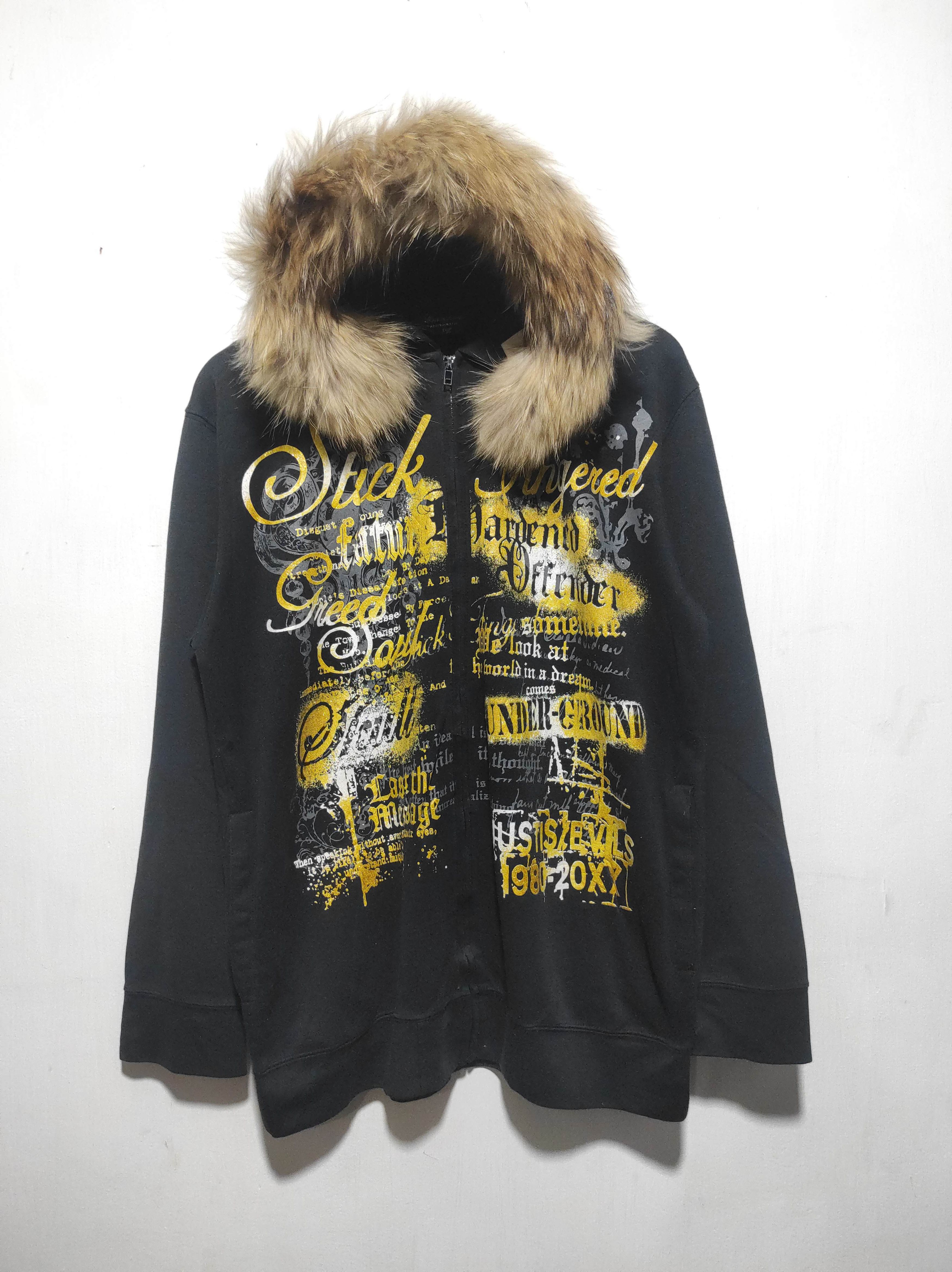 Affliction Beaumere Poem Zipper Fur Hoodie IfSixWasNine LGB style Size US L / EU 52-54 / 3 - 2 Thumbnail