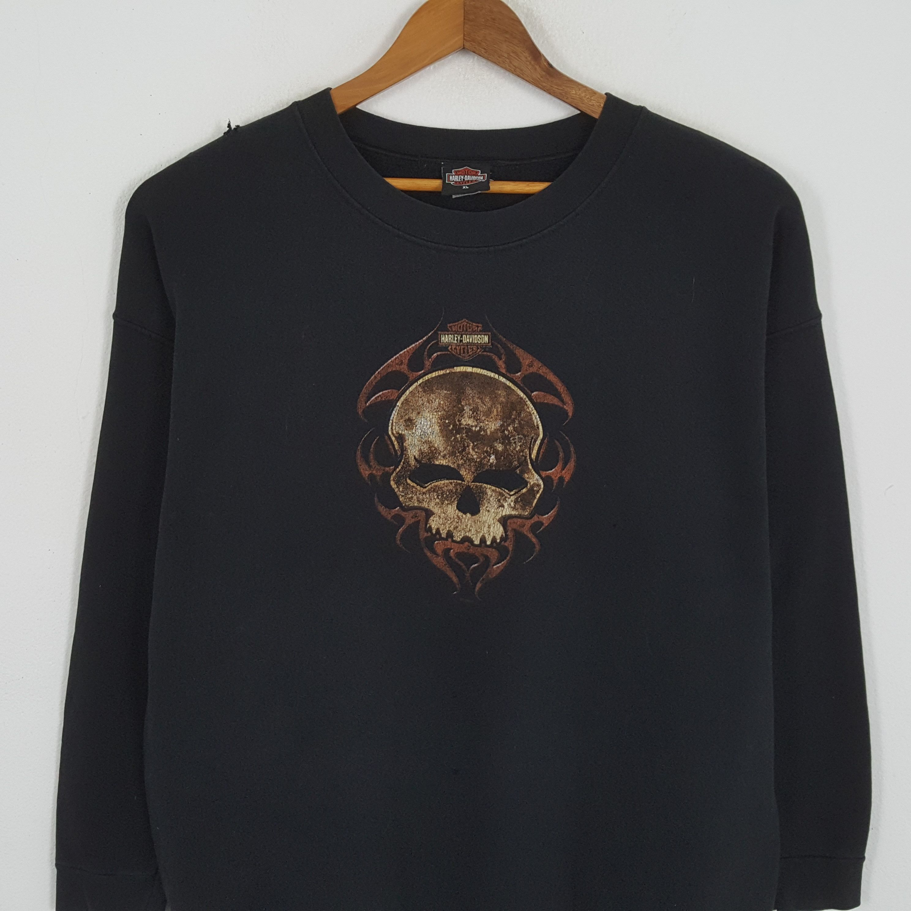 Harley Davidson × Vintage Vintage HARLEY DAVIDSON American Motorcycle Brand Sweatshirt Size US XL / EU 56 / 4 - 2 Thumbnail