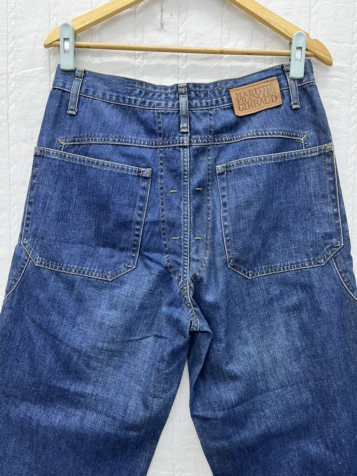 Marithe + Francois Girbaud 🔥MARITHE & FRANCOIS GIRBAUD BACKWARDS PATTERN BAGGY JEANS Size US 31 - 7 Thumbnail