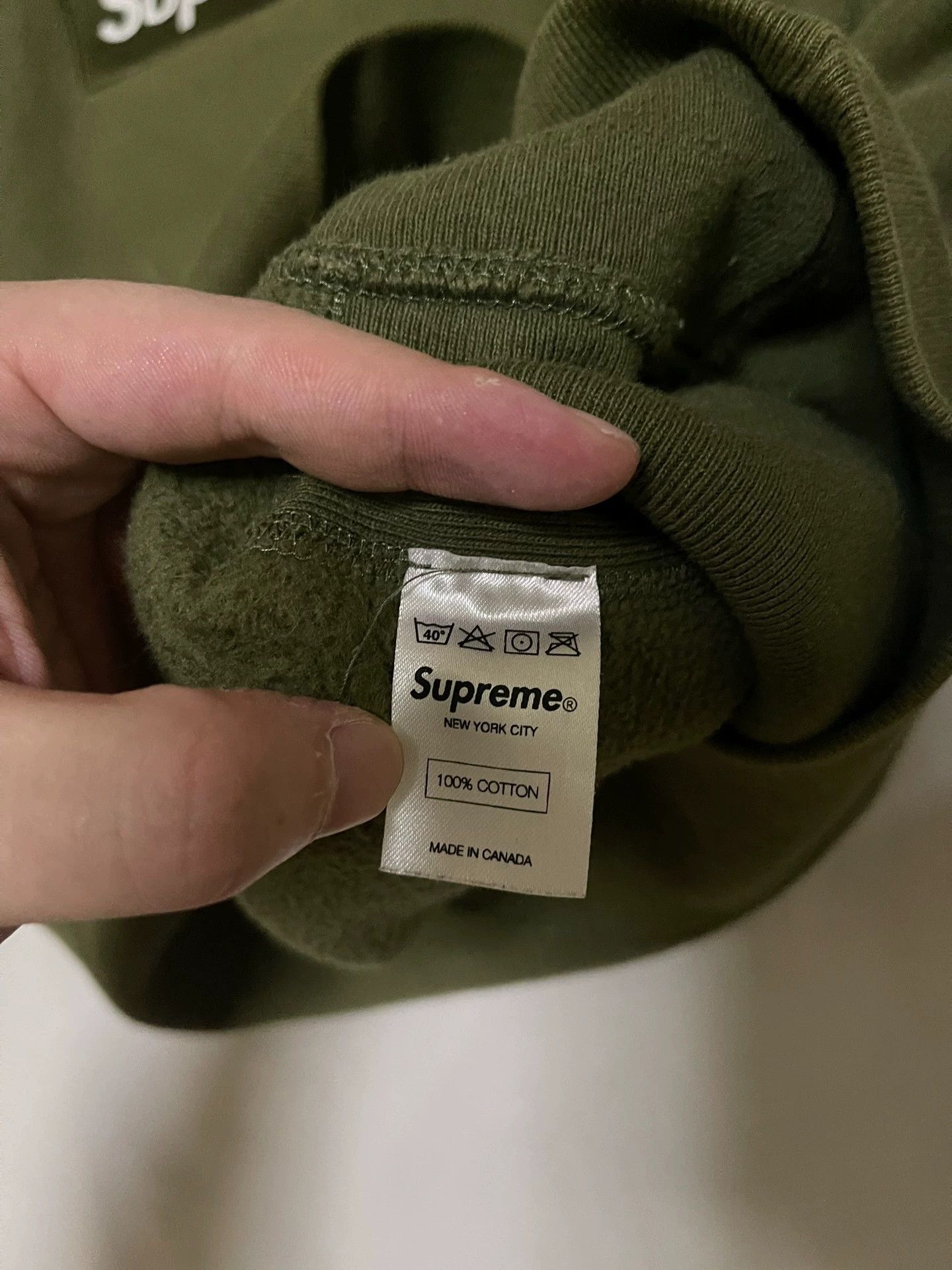 Supreme Supreme FW11 Olive Box Logo Hoodie (2 Fading) 2nd Size US M / EU 48-50 / 2 - 4 Thumbnail