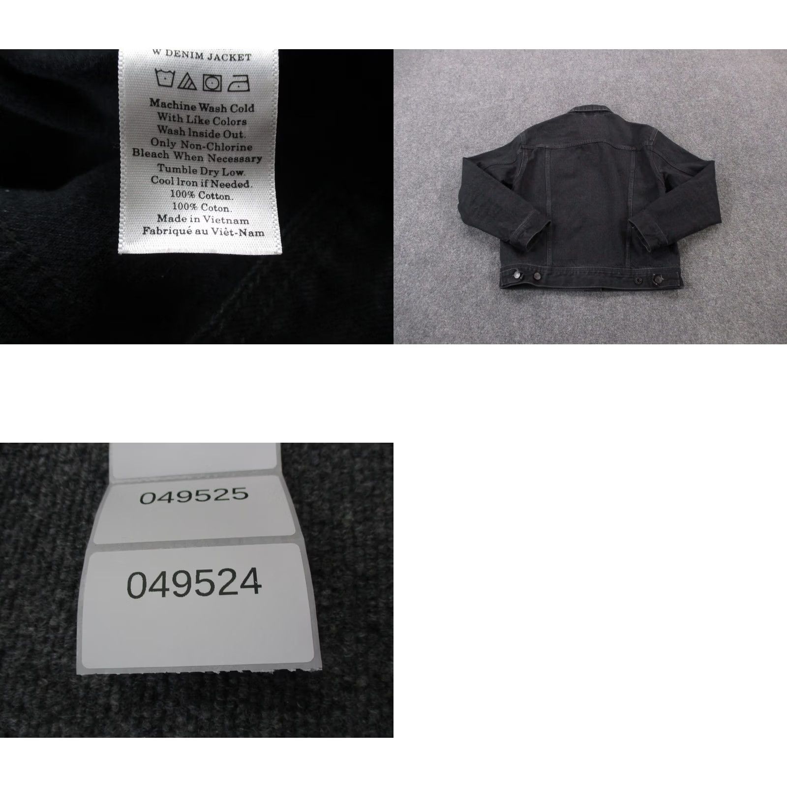 Everlane Everlane Jacket Womens M Black Denim Trucker Workwear Casual Pocket Logo Size 32" / US 10 / IT 46 - 8 Thumbnail
