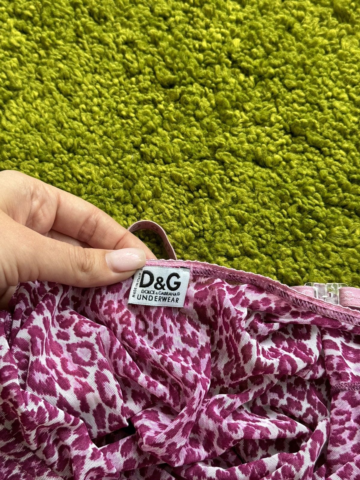 Dolce & Gabbana × Vintage Dolce & Gabbana D&G 2000s archive mesh leopard cami tank top Size M / US 6-8 / IT 42-44 - 5 Thumbnail