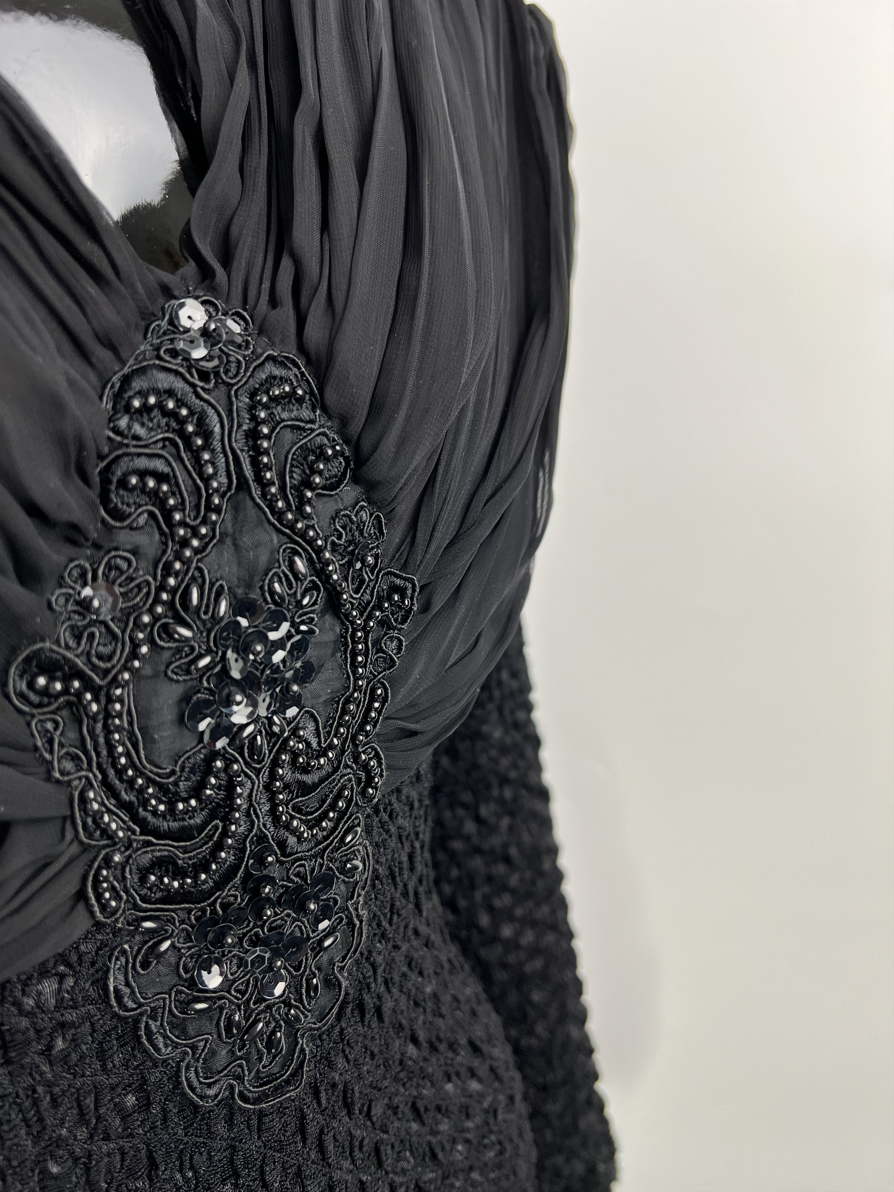 Designer × Vintage Rare Vintage Georges Barhel Black Bodysuit Size 1 XS/S Size S / US 4 / IT 40 - 9 Thumbnail