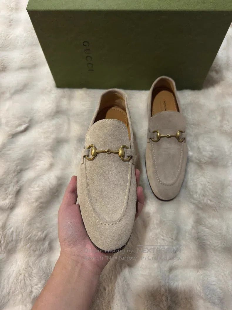 Gucci Guicci Suede Men's Loafers Leather Shoes Size US 7 / EU 40 - 3 Thumbnail