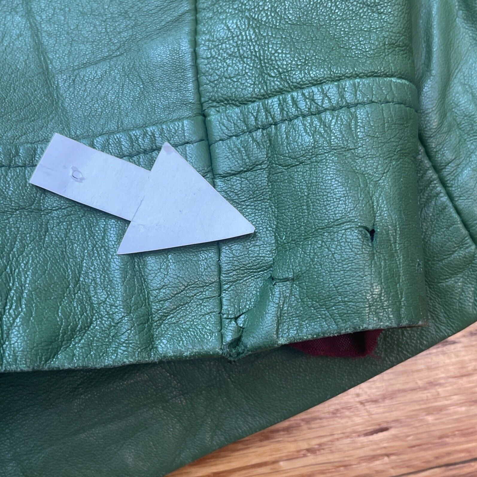 Avirex Vintage XL Avirex Green Leather Varsity Bomber Jacket USA Ma Size US XL / EU 56 / 4 - 13 Thumbnail