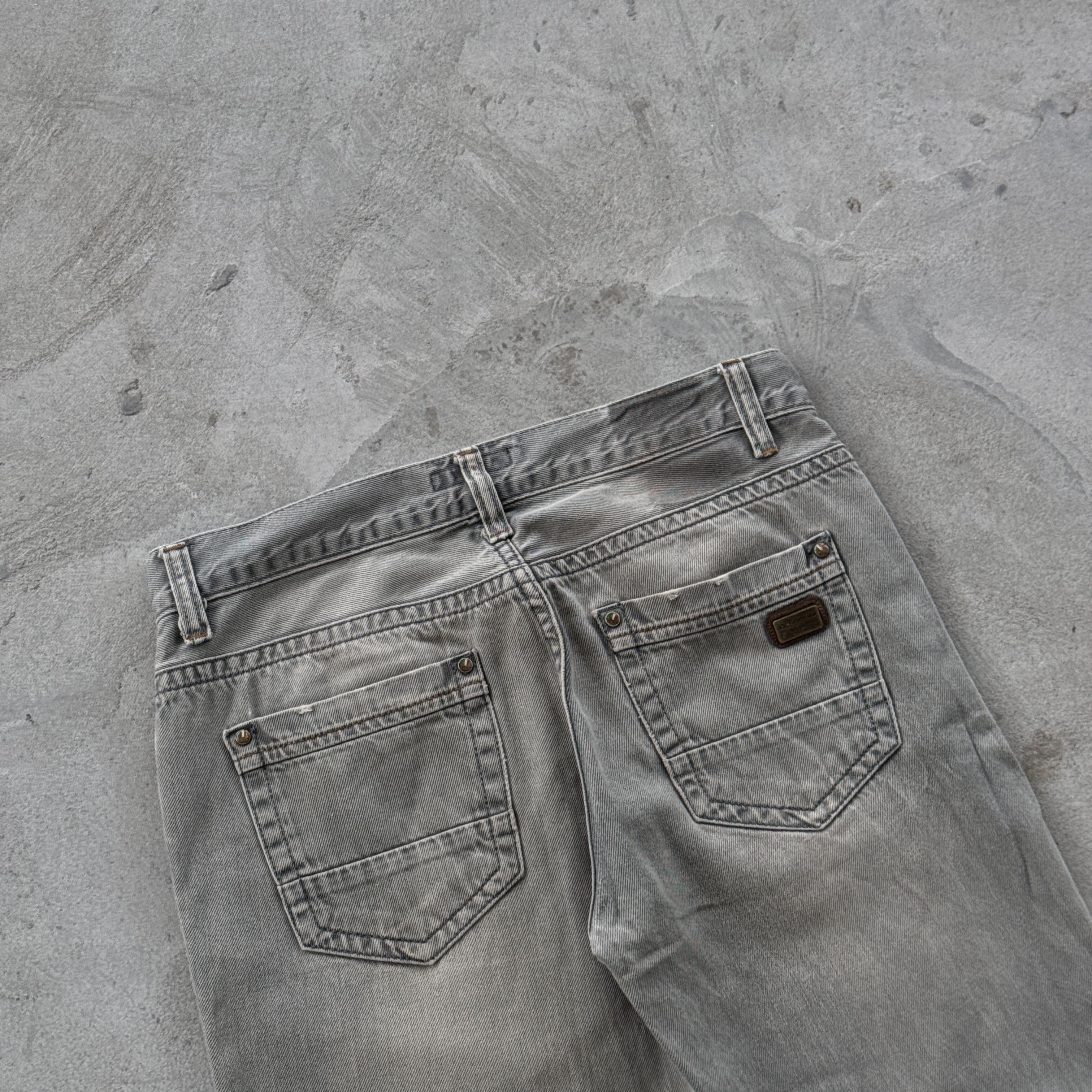 Dolce & Gabbana Dolce Gabbana Vintage Grey Denim Jeans Luxury Pants Size US 31 - 4 Thumbnail
