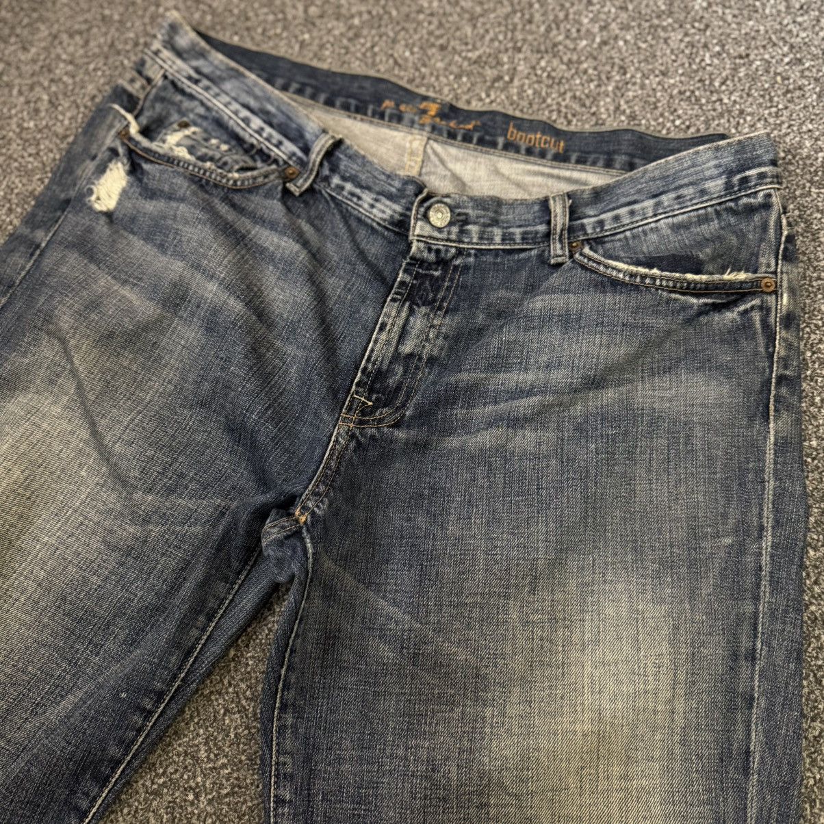 14th Addiction Vintage y2k Seven for All Mankind Bootcut Streetwear Style Size US 38 / EU 54 - 3 Thumbnail