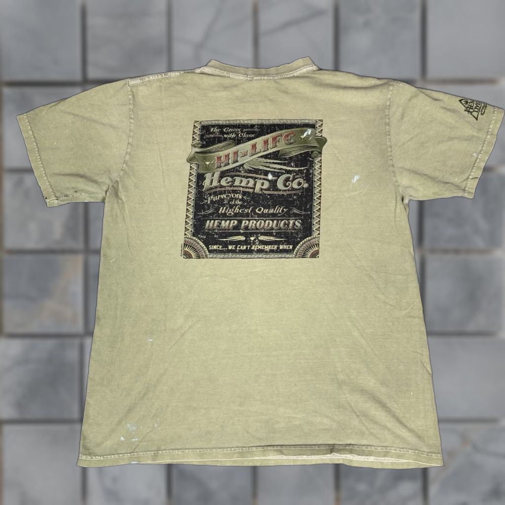 CO VINTAGE Hi Life Hawaii T Shirt Mens M Green Hemp Co Dyed Crazy Weed Distressed Marijuana M Green Hemp Co Shirt Mens M Vintage Boys Mens? Size US M / EU 48-50 / 2 - 1 Thumbnail