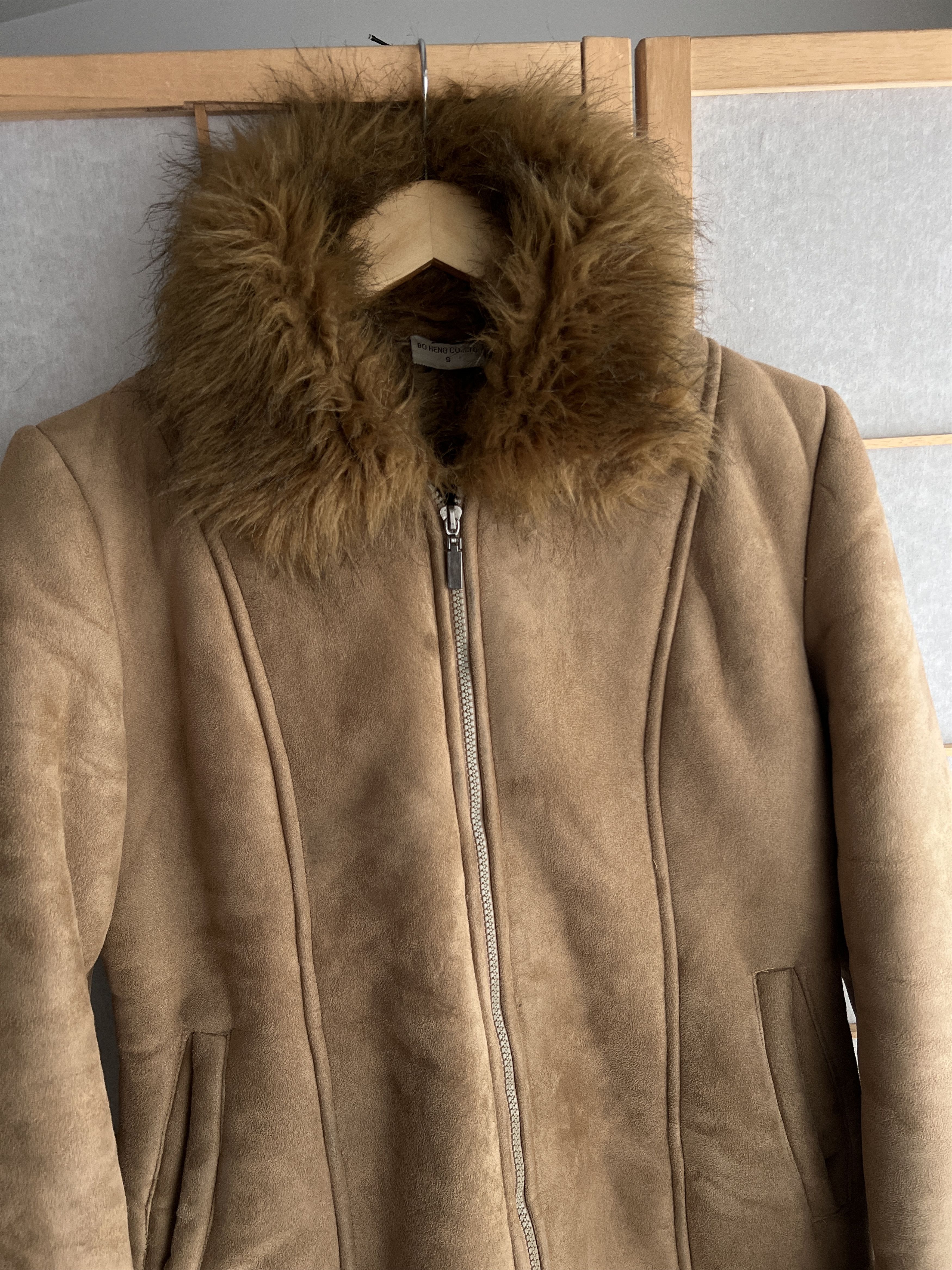 Hysteric Glamour Crazy vintage 00s shearling coat lamb fur jacket micro suede Size S / US 4 / IT 40 - 3 Thumbnail