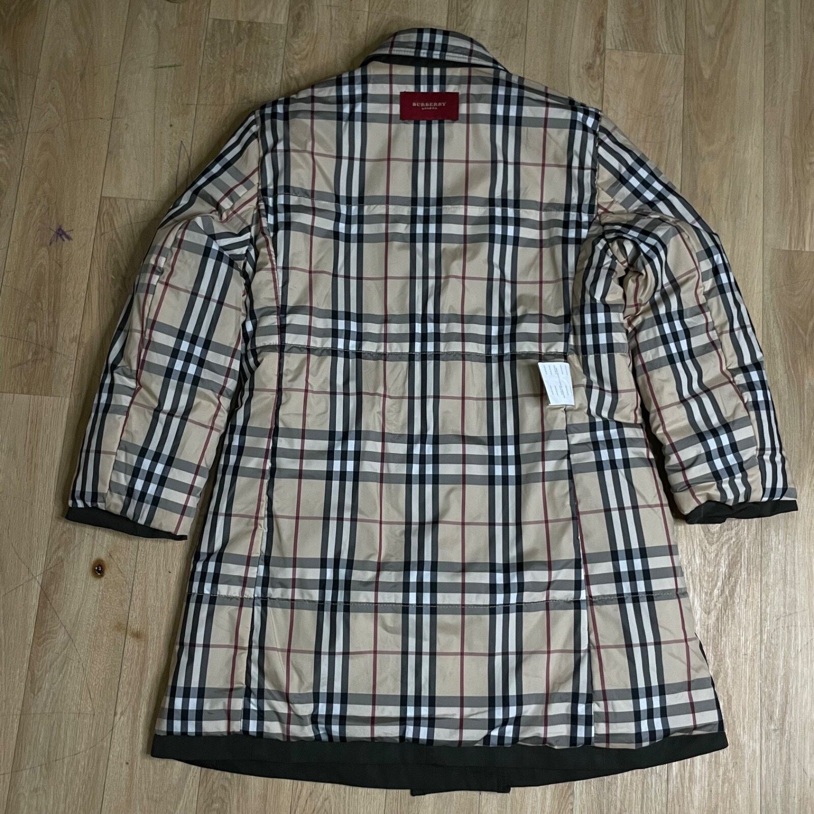 Burberry BURBERRY LONDON TRENCH coat Nova Check Belted GREEN OLIVE Size M / US 6-8 / IT 42-44 - 4 Thumbnail