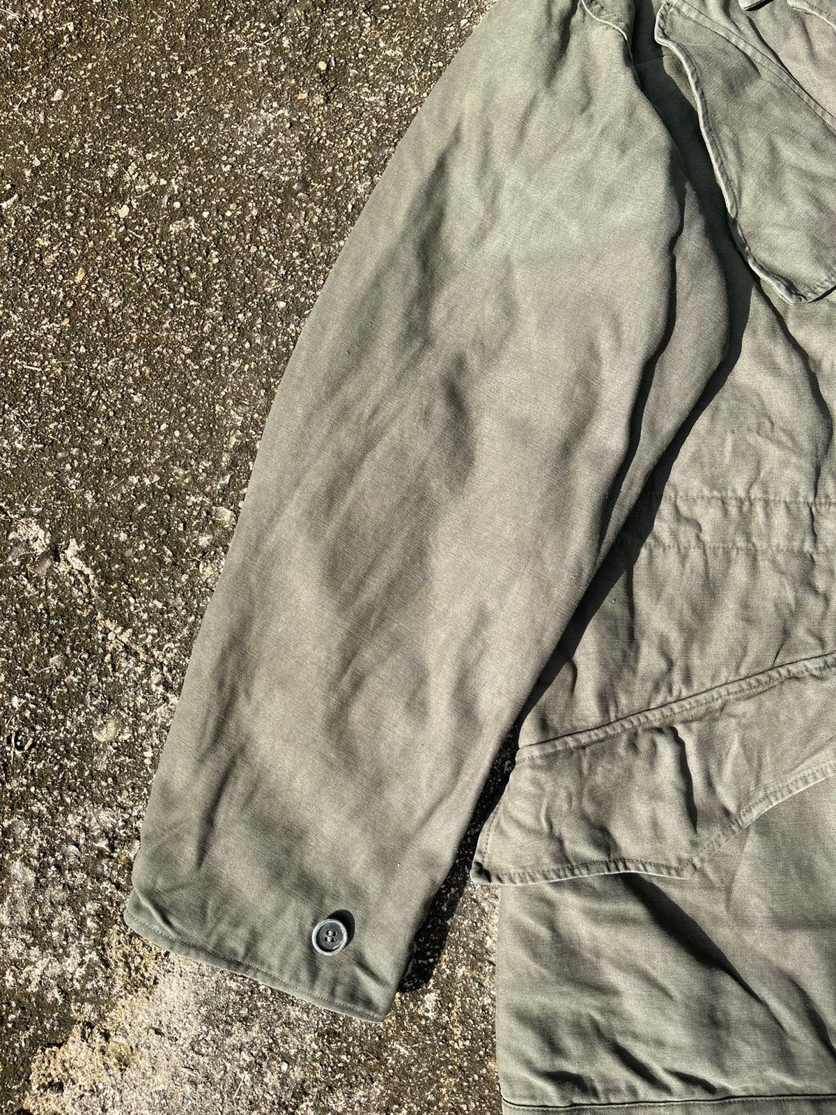 Vintage Vintage German Military M-65 Field Jacket (Faded Olive) Size US XL / EU 56 / 4 - 4 Thumbnail