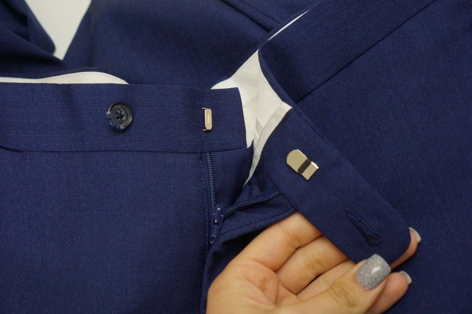 Suitsupply Men Suitsupply Suit La Spalla Wool Vitale Barberis Blue US38 Size 38R - 9 Thumbnail