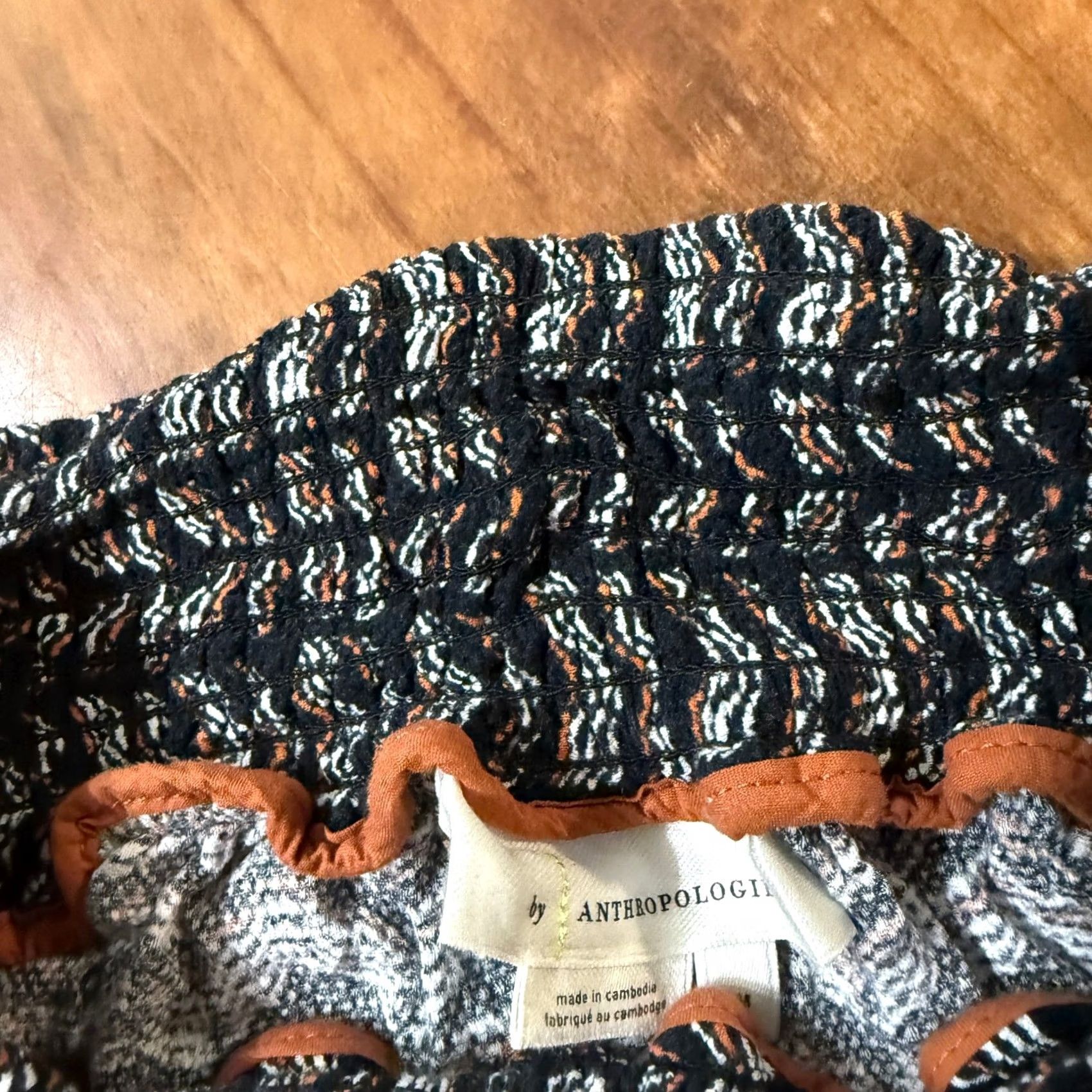 Anthropologie By Anthropologie Pants Medium Women's Jogger Boho Viscose Geometric Tassle A3-2 Size 42" / US 20 - 4 Thumbnail