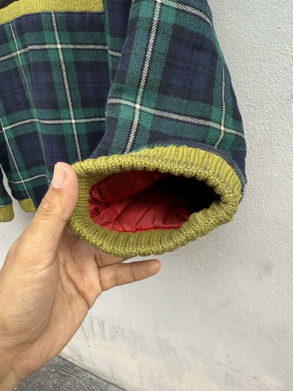 Seditionaries VTG 80s-90s MILKBOY Plaid Boxy Wool Quilted Bomber Jacket Size US L / EU 52-54 / 3 - 19 Thumbnail