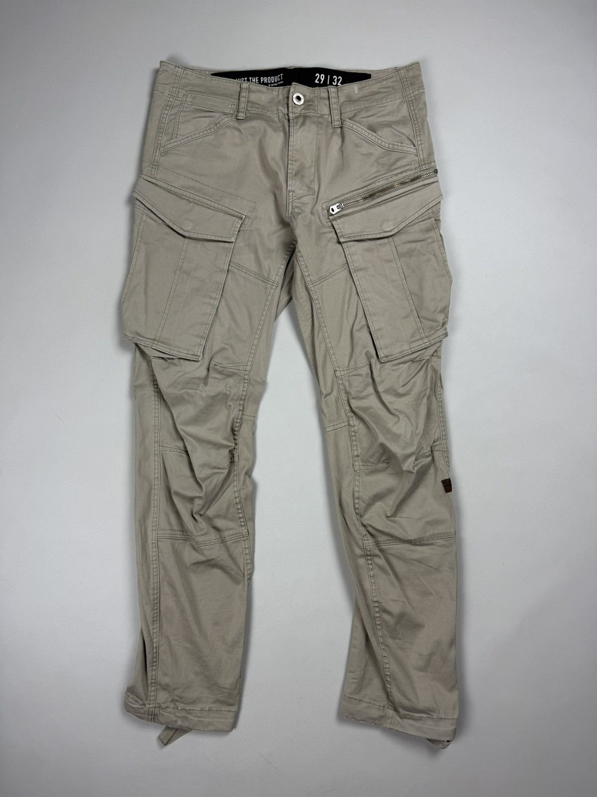 Designer G Star Raw Rovic Zip 3D Tapered Cargo Pants Trousers Size US 29 - 1 Thumbnail