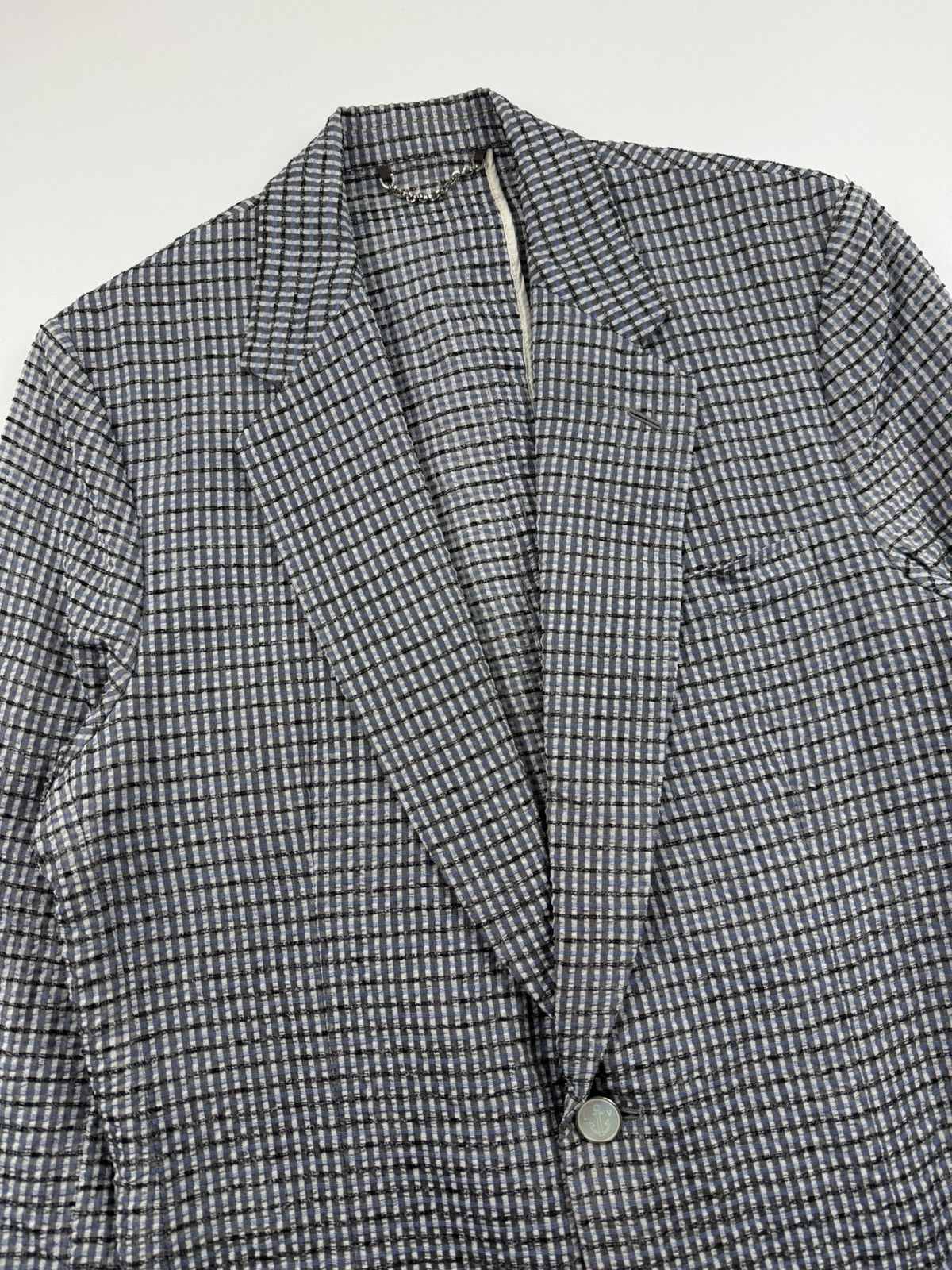 Louis Vuitton Louis Vuitton S/S’13 Check Pattern Silk Jacket Size US M / EU 48-50 / 2 - 6 Thumbnail