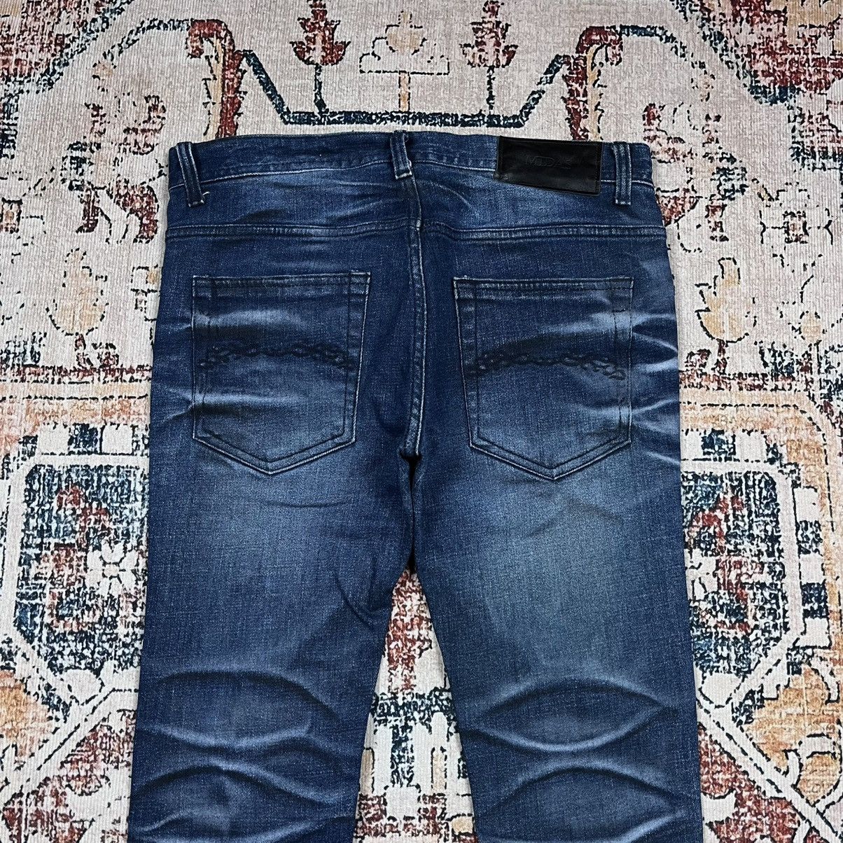 Japanese Brand Y2K Midas Distressed Denim Pants Size US 30 / EU 46 - 9 Thumbnail