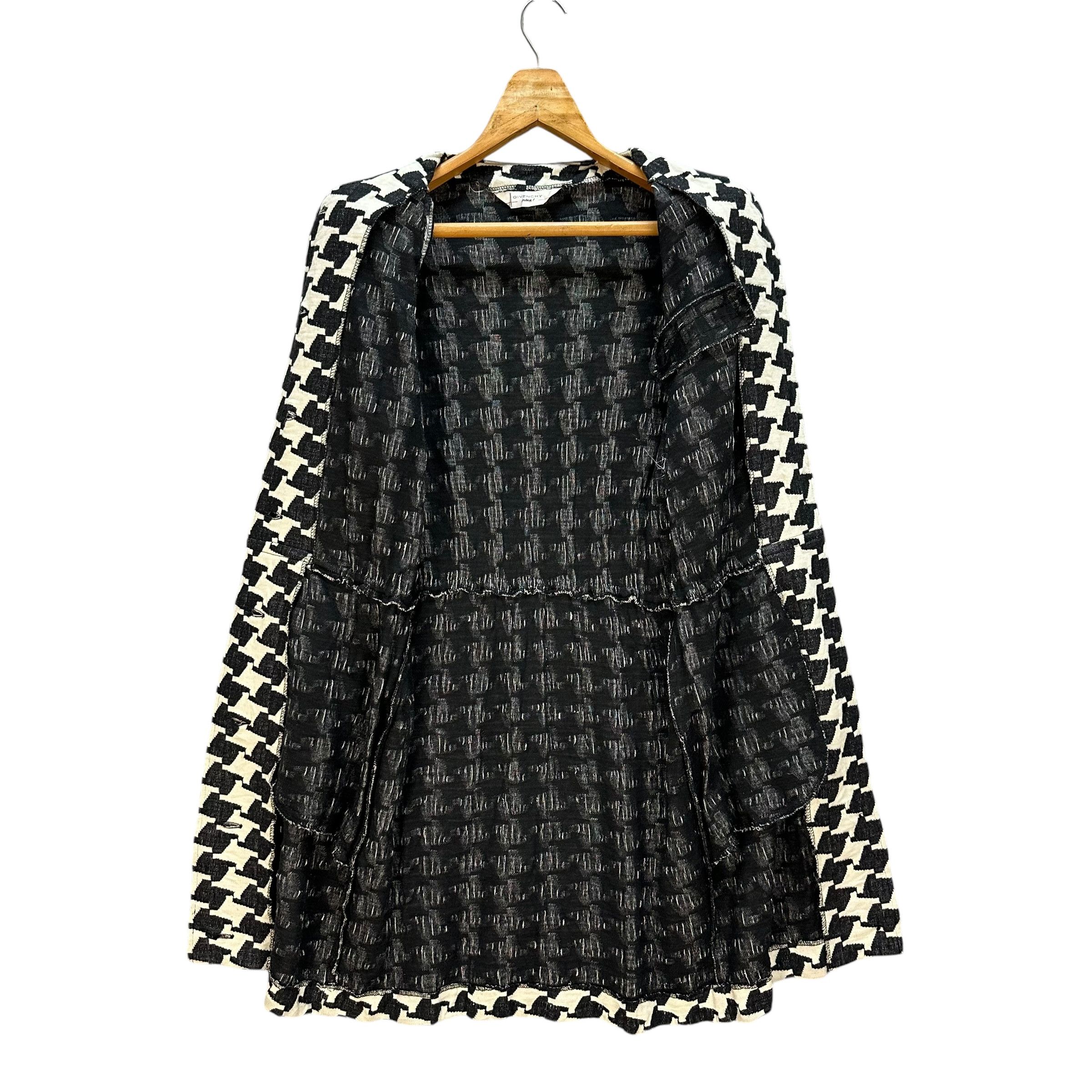 Givenchy GIVENCHY Play Houndstooth Pattern Overcoat Jacket #81-1448 Size M / US 6-8 / IT 42-44 - 7 Thumbnail