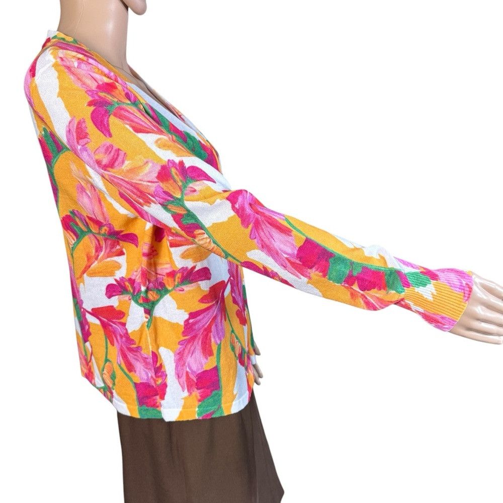 Chicos New Chico's Summer Romance Foliage Topper Size 1 US M Size M / US 6-8 / IT 42-44 - 4 Thumbnail