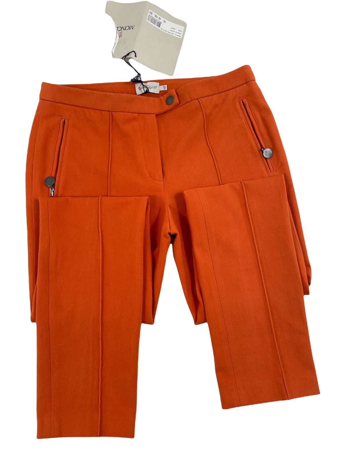 Moncler × Moncler Gamme Bleu × Moncler Grenoble BNWT Logo Tab Designer Fleece Zip-Pockets Trousers Casual Pants Size 28" / US 6 / IT 42 - 9 Thumbnail